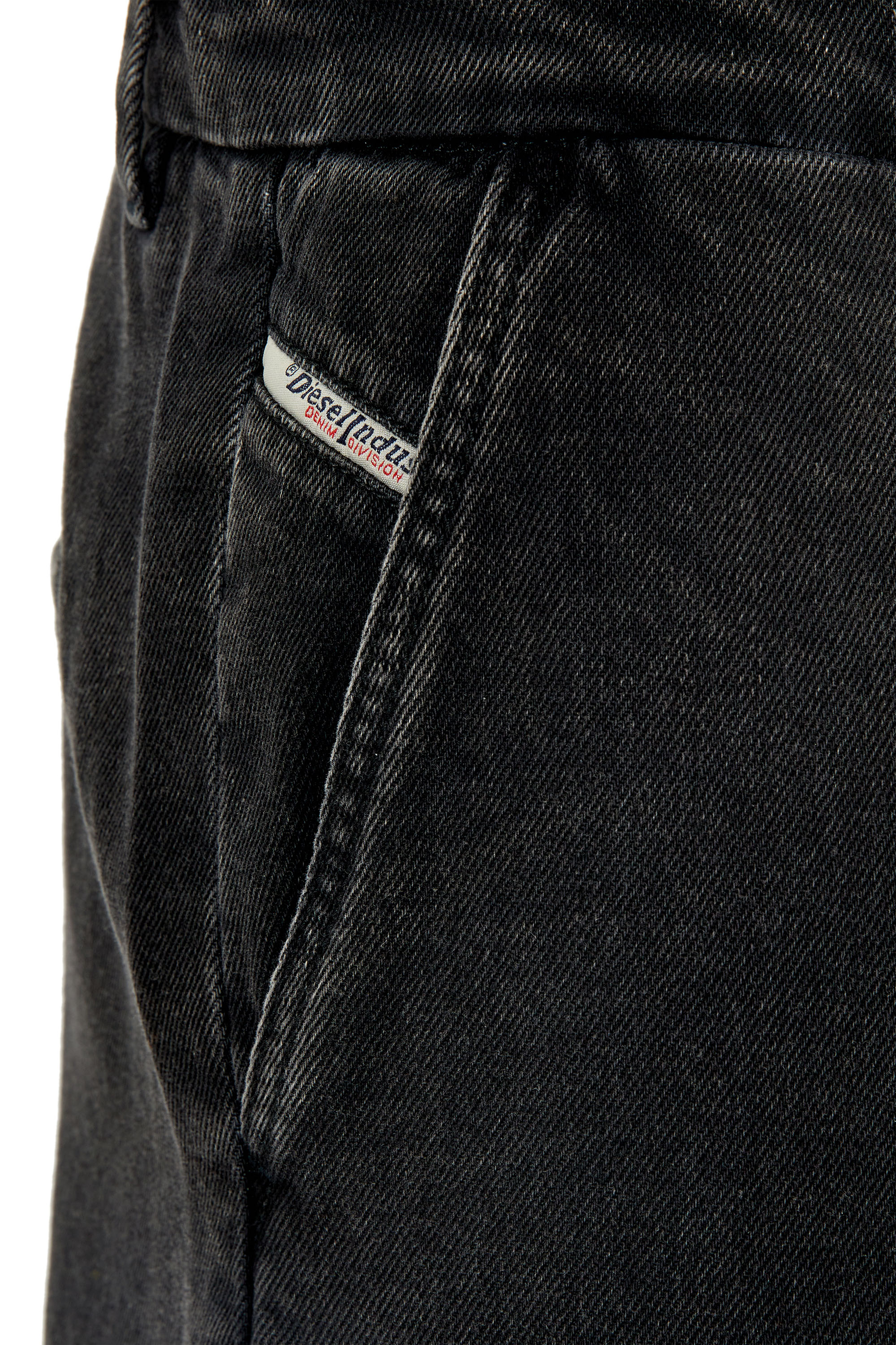 Diesel - Straight Jeans D-Chino-Work 09B88, Negro/Gris oscuro - Image 4