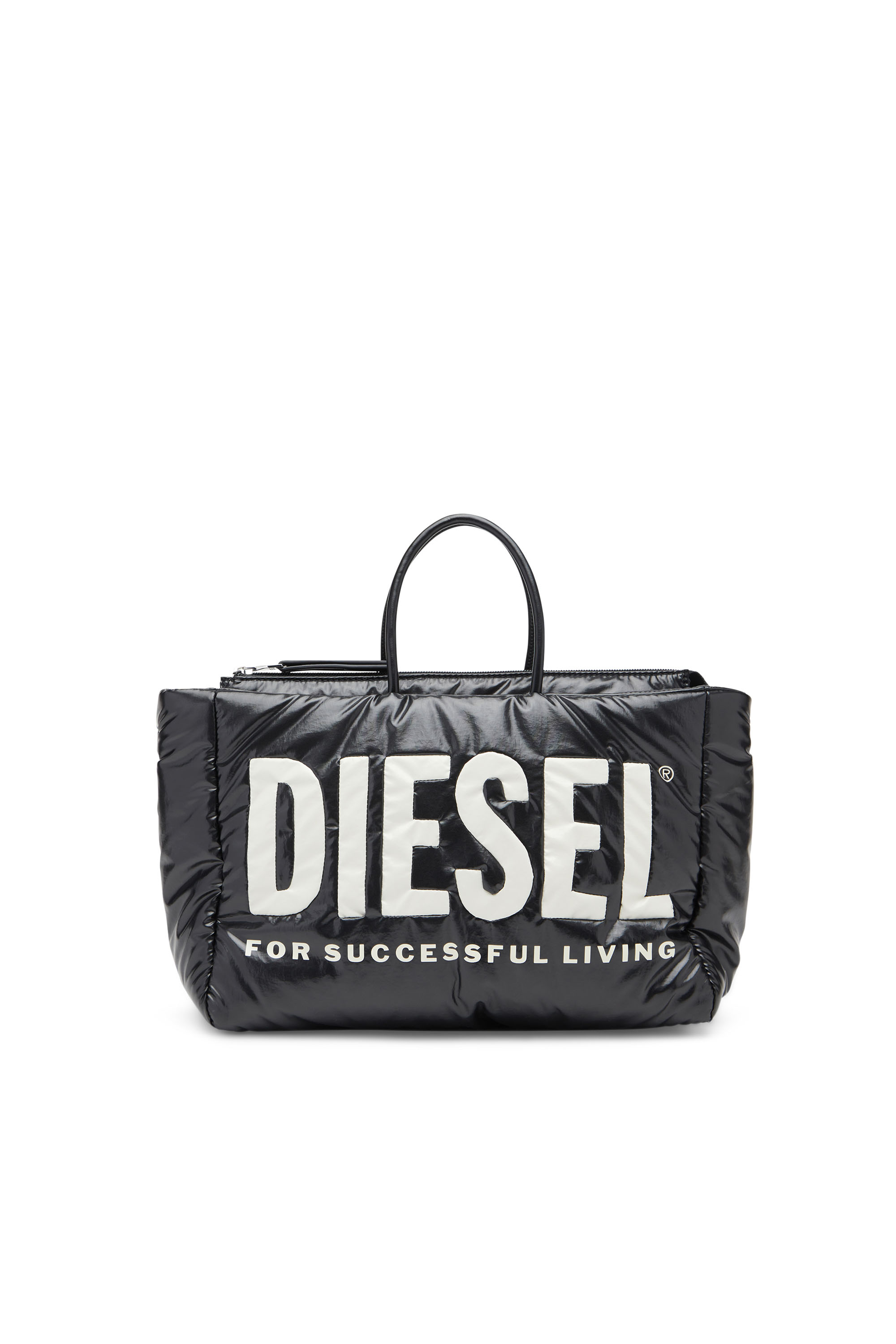Diesel - PUFF DSL TOTE M X, Negro - Image 1
