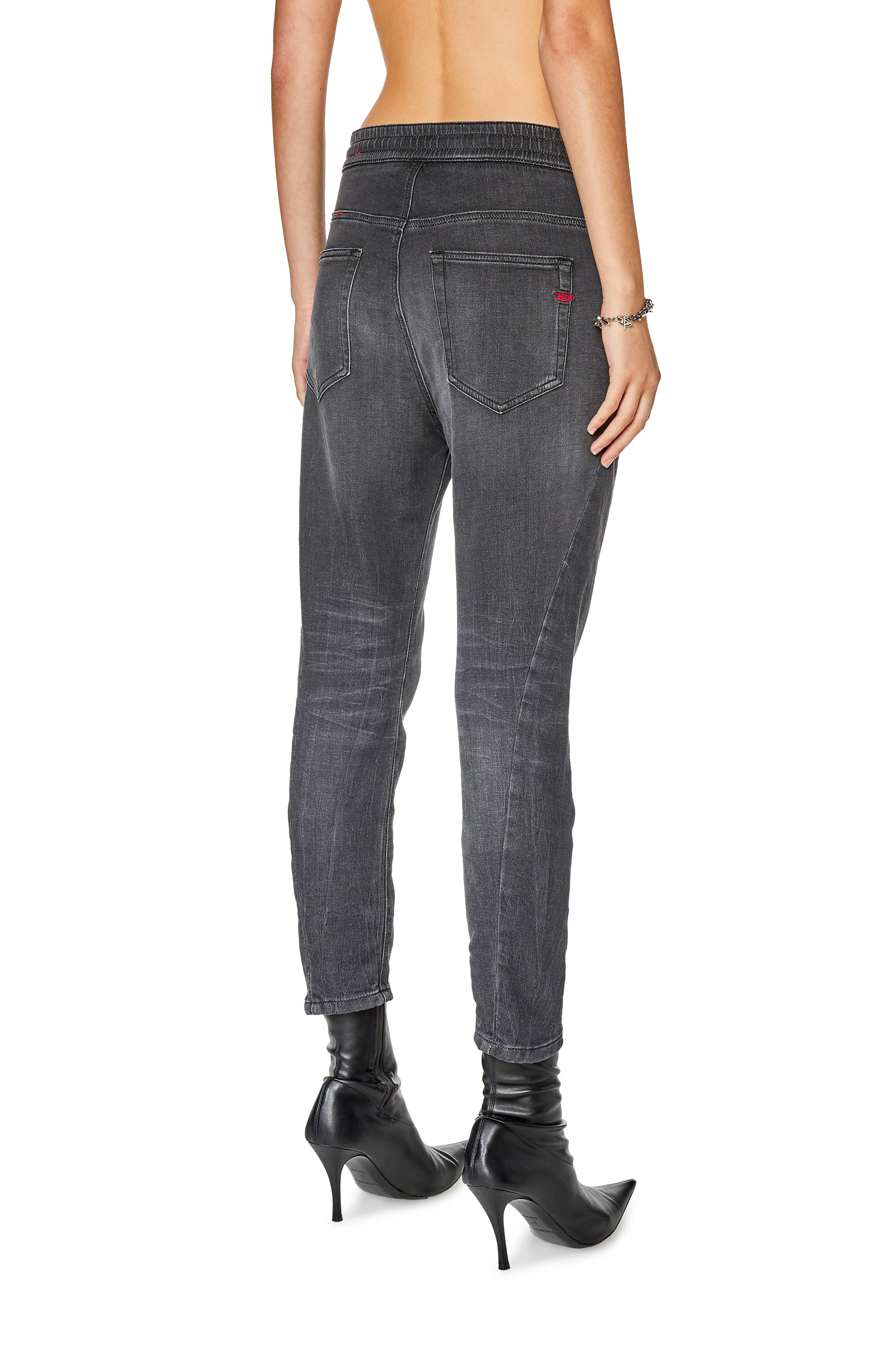 Diesel - Boyfriend Fayza JoggJeans® 068FS, Negro/Gris oscuro - Image 2