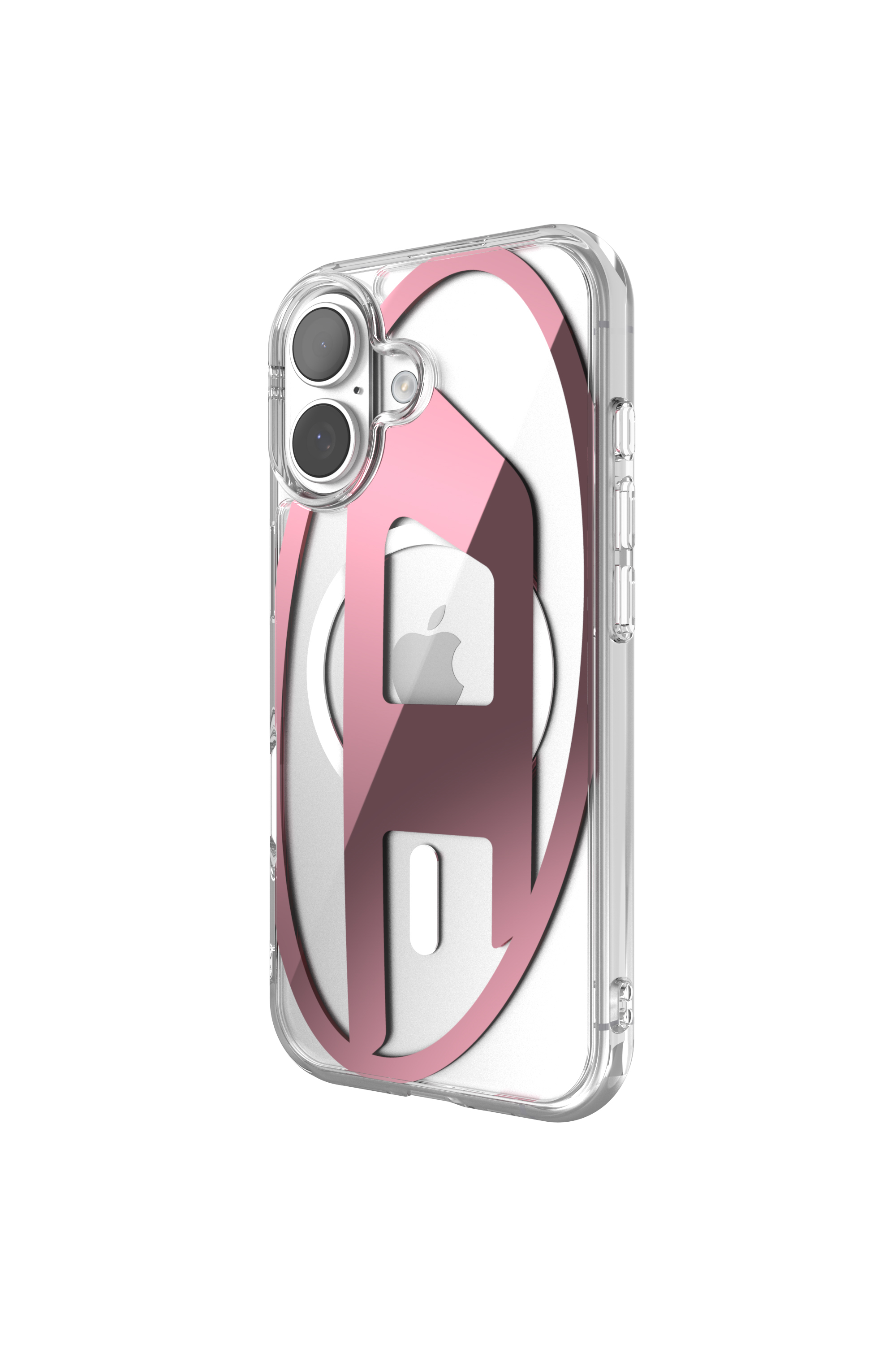 Diesel - 60419 AOP CASE, Funda metálica Oval D con Magsafe para iPhone 17 Unisex in Rosa - 4