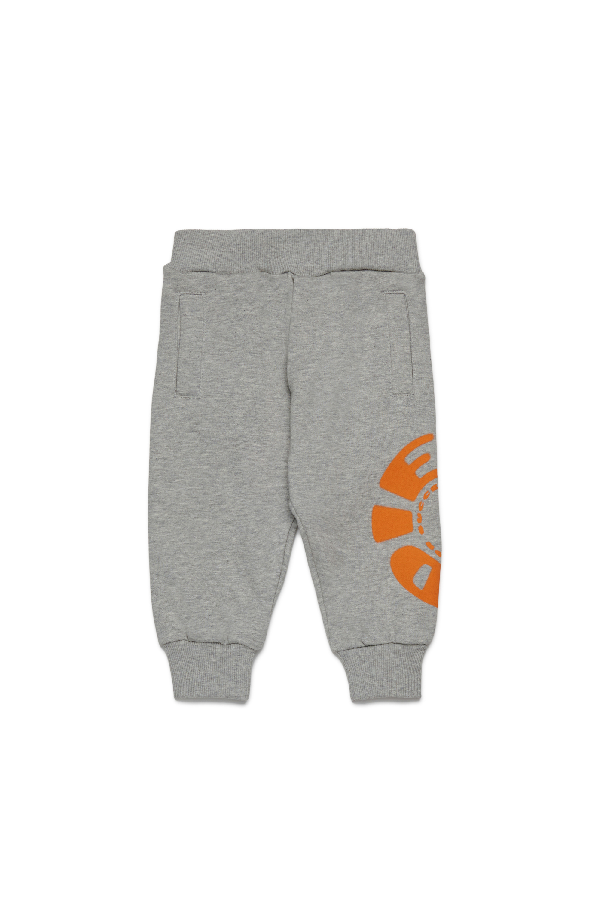 Diesel - PRAVONB, Pantalones de algodón con logo estampado Hombre in Gris - 1