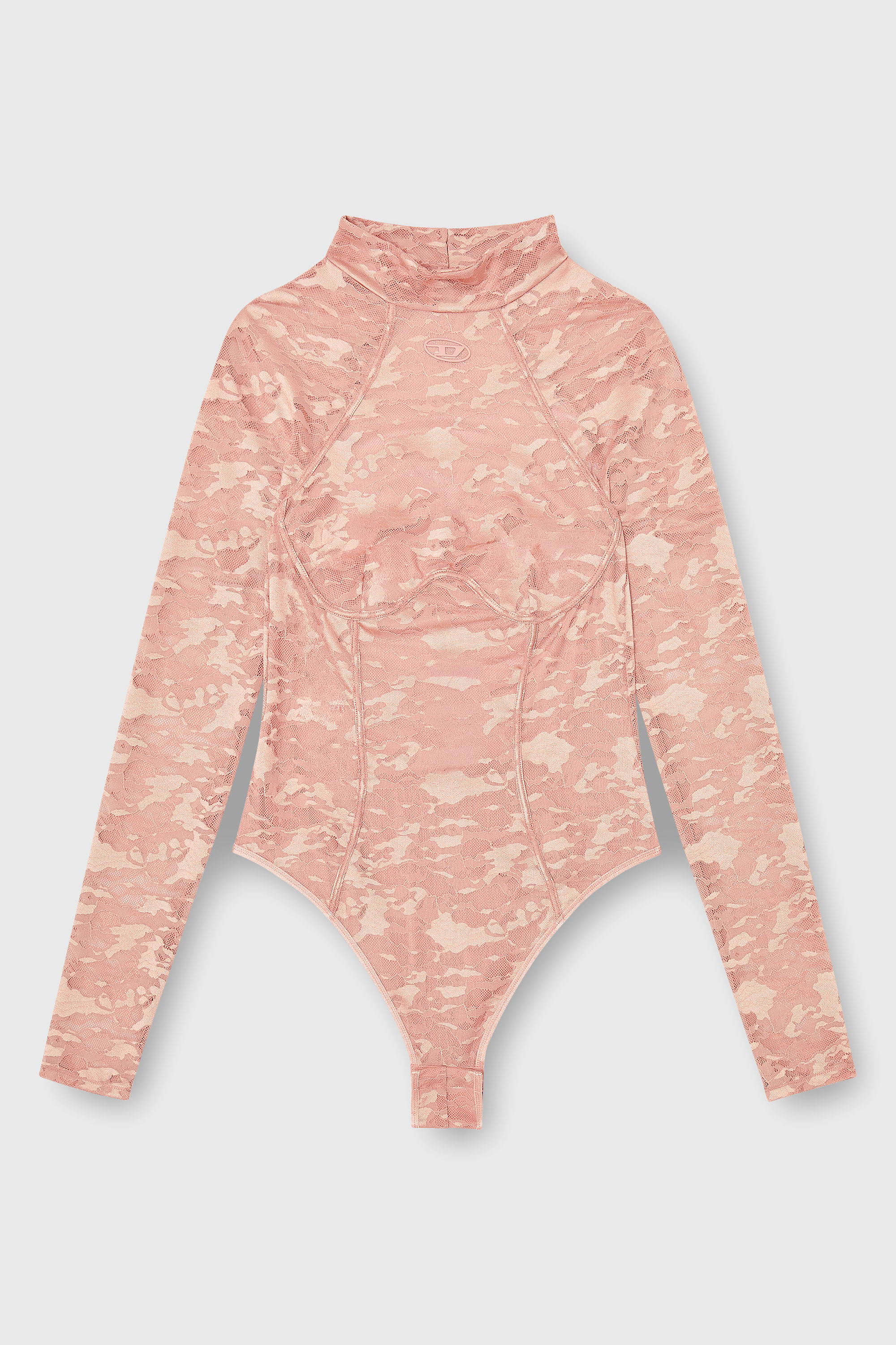 Diesel - VIVIAN-UTLT, Body de encaje de nailon con espalda abierta Mujer in Rosa - 2