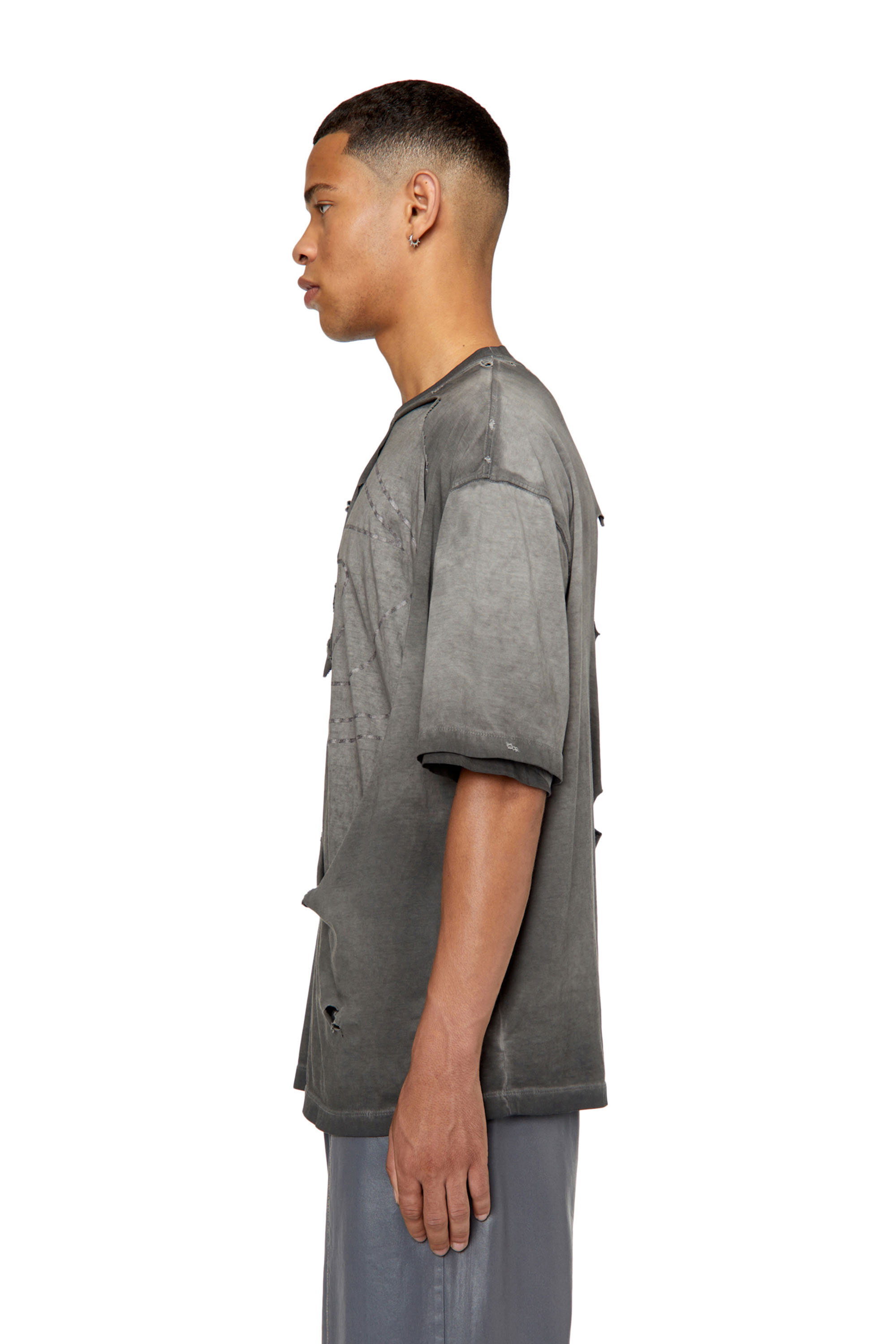 Diesel - T-ASHY, Gris oscuro - Image 6