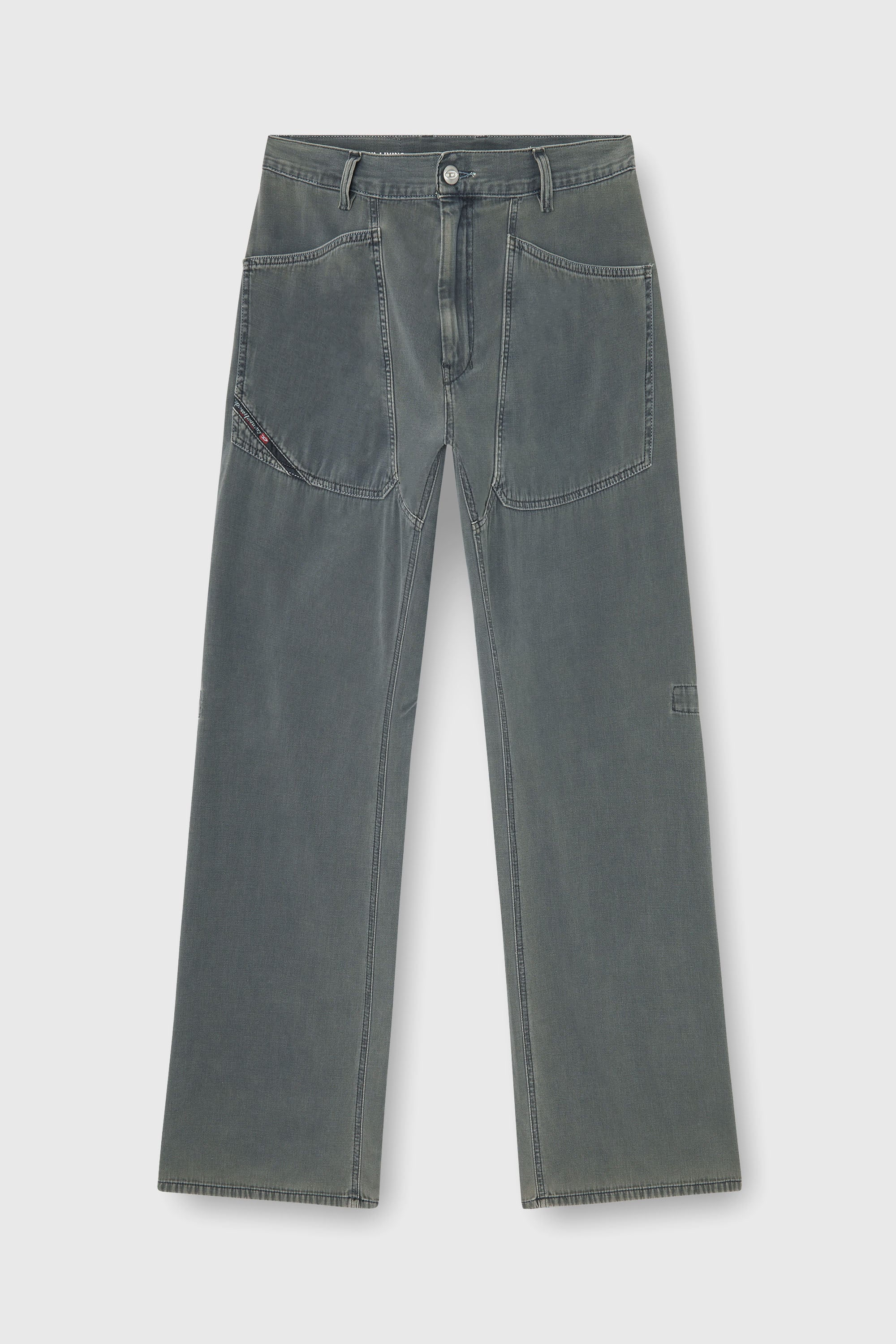Diesel - Relaxed Jeans D-Zeta 068WR Hombre, Gris - 2