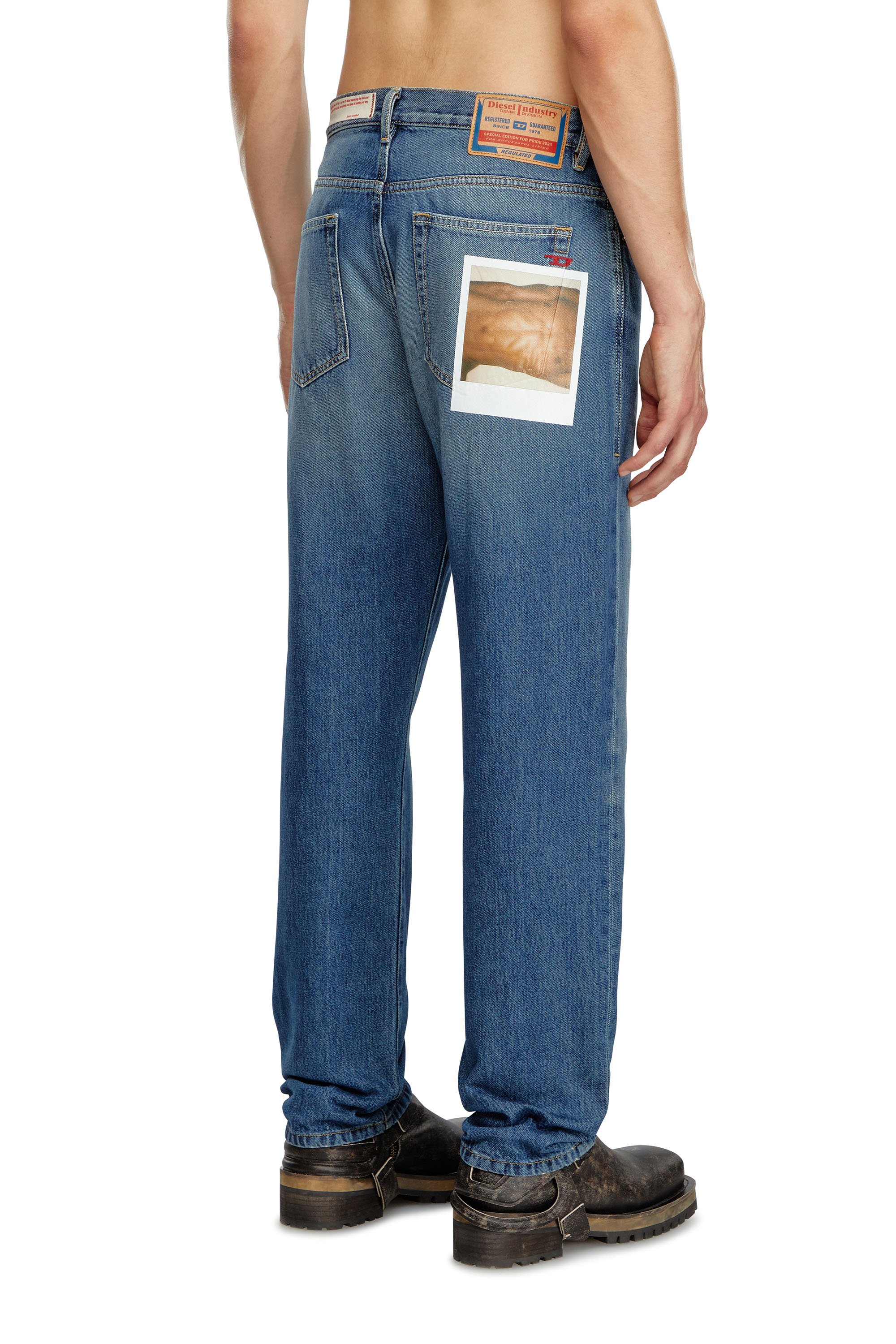 Diesel - Straight Jeans 2020 D-Viker 09L89, Azul medio - Image 3