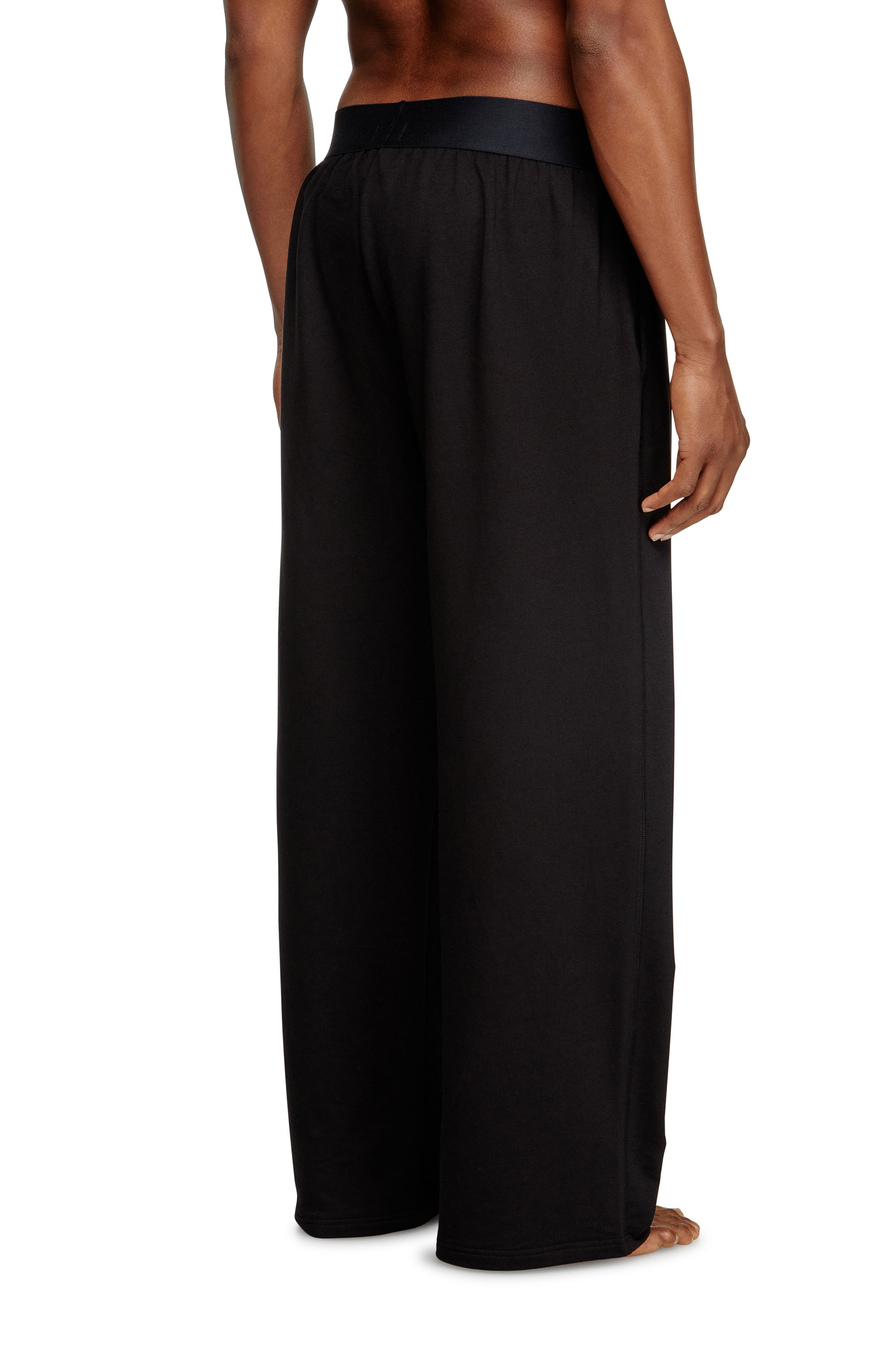 Diesel - NOLAN-D-POP, Pantalones de pijama con logotipo recortado Hombre in Negro - 4