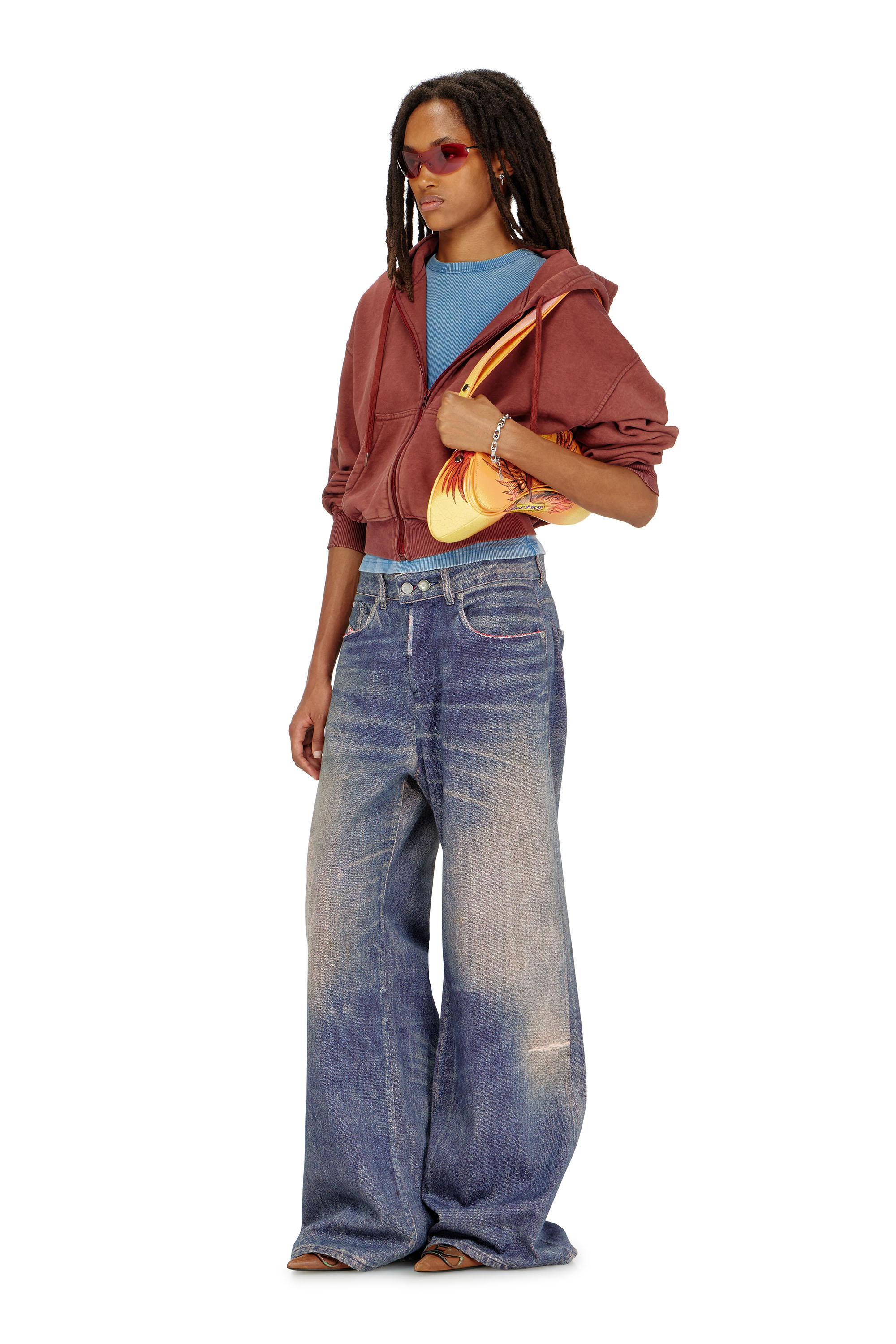 Diesel - Relaxed Jeans 1996 D-Sire 09P95 Mujer, Azul Oscuro - 1