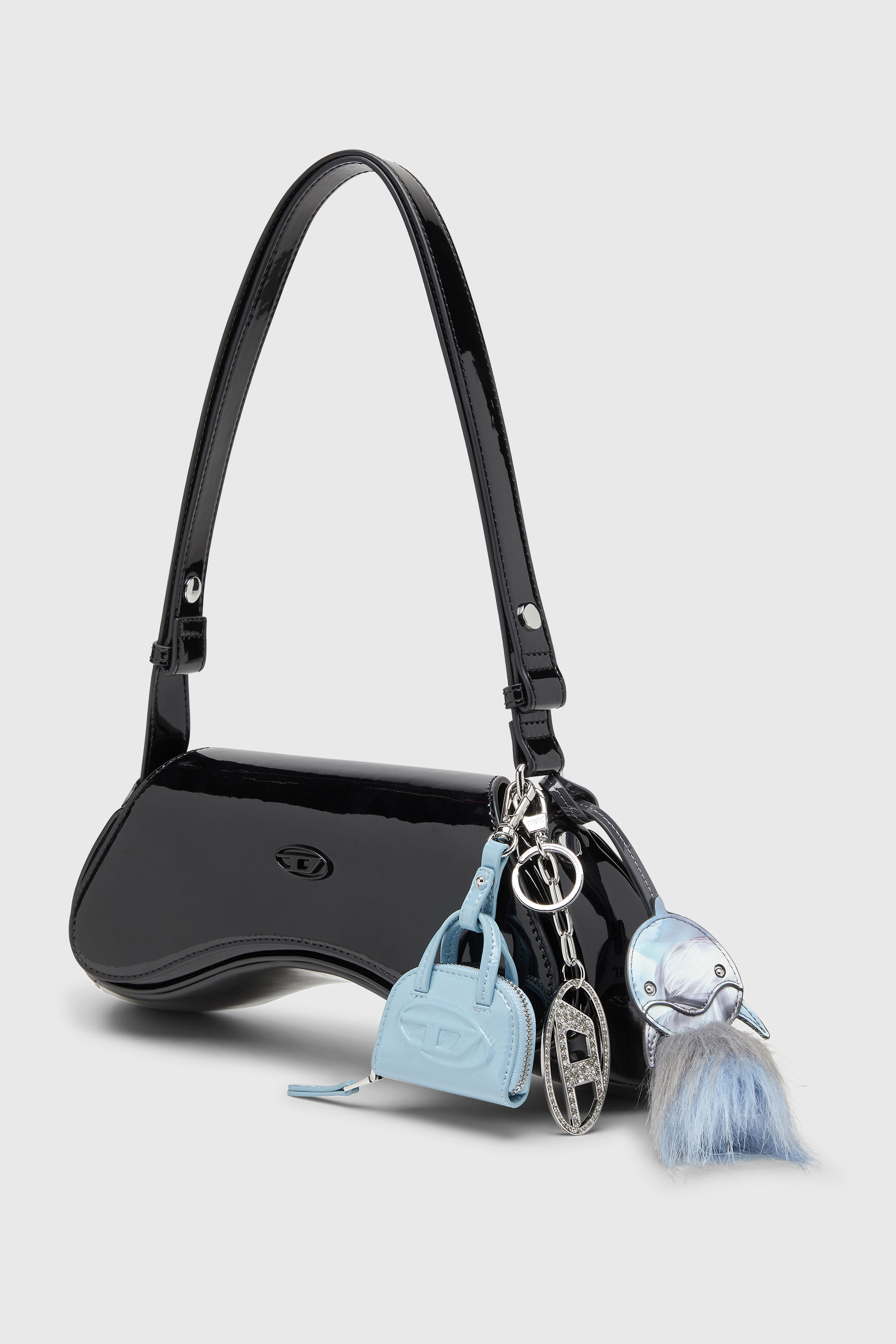 Diesel - PLAY CROSSBODY, Play-Bandolera brillante Mujer in Negro - 2