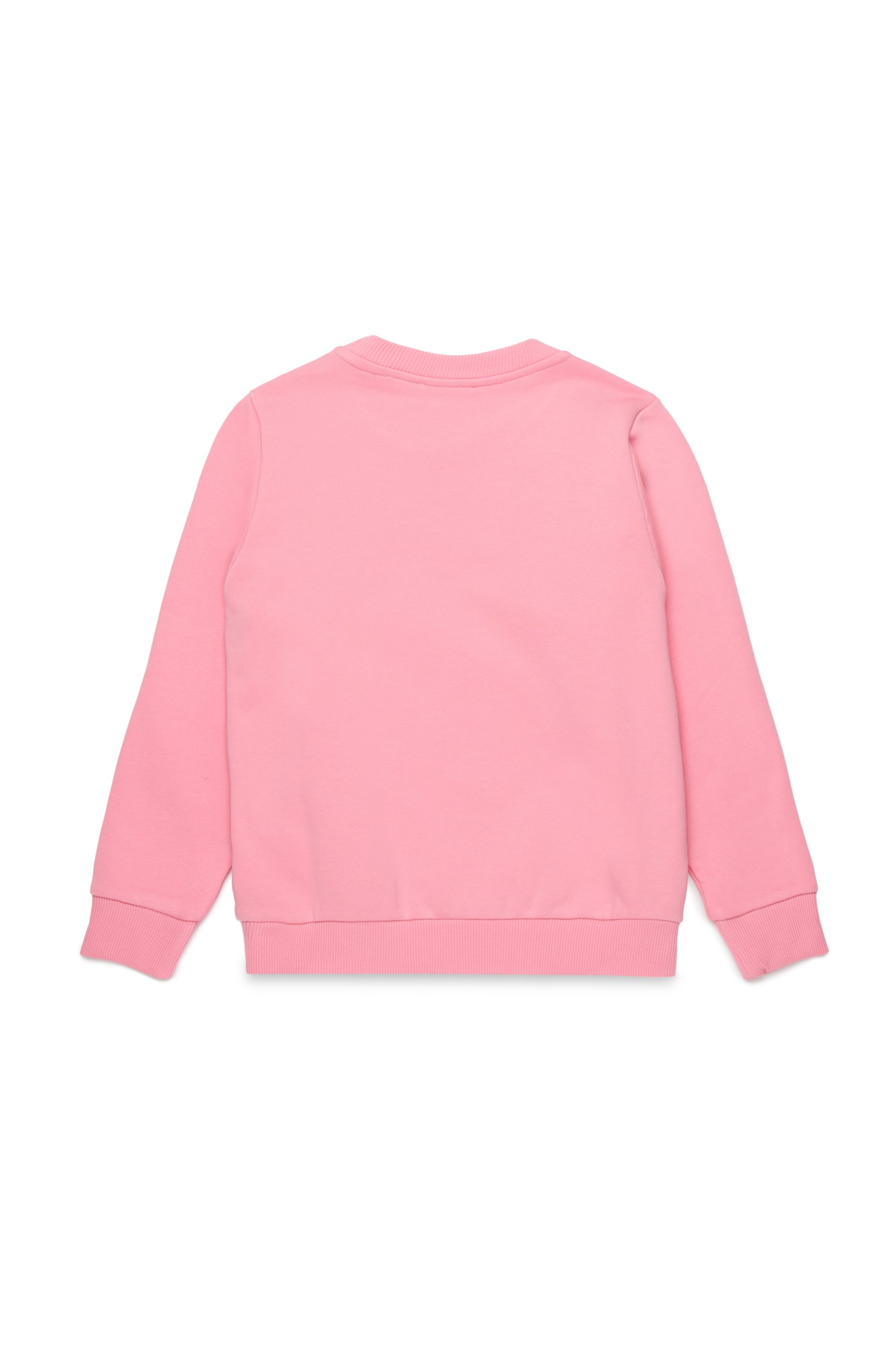 Diesel - SCACUORE, Sudadera con logotipo de corazón Mujer in Rosa - 2