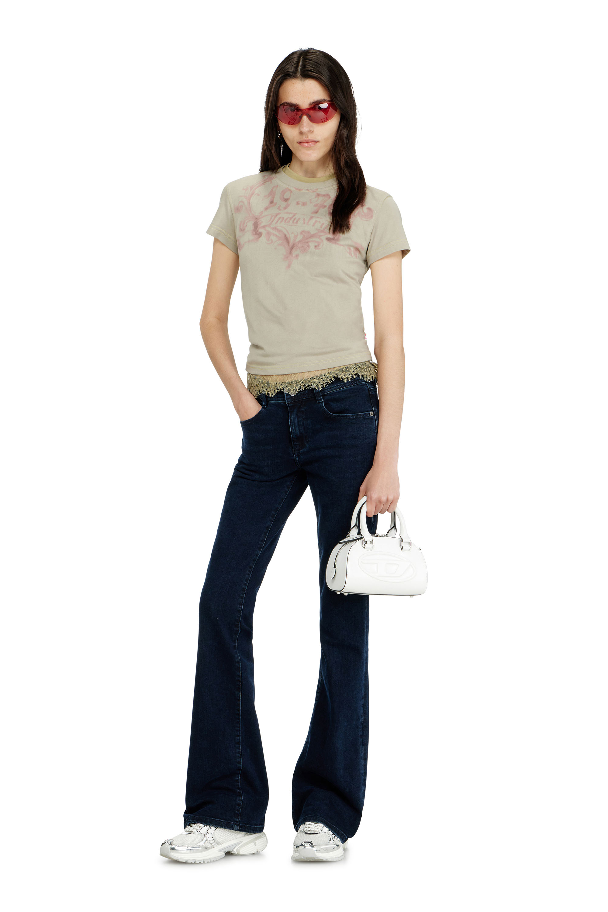 Diesel - Bootcut Jeans 1969 D-Ebbey 0KBBG Mujer, Azul Oscuro - 1