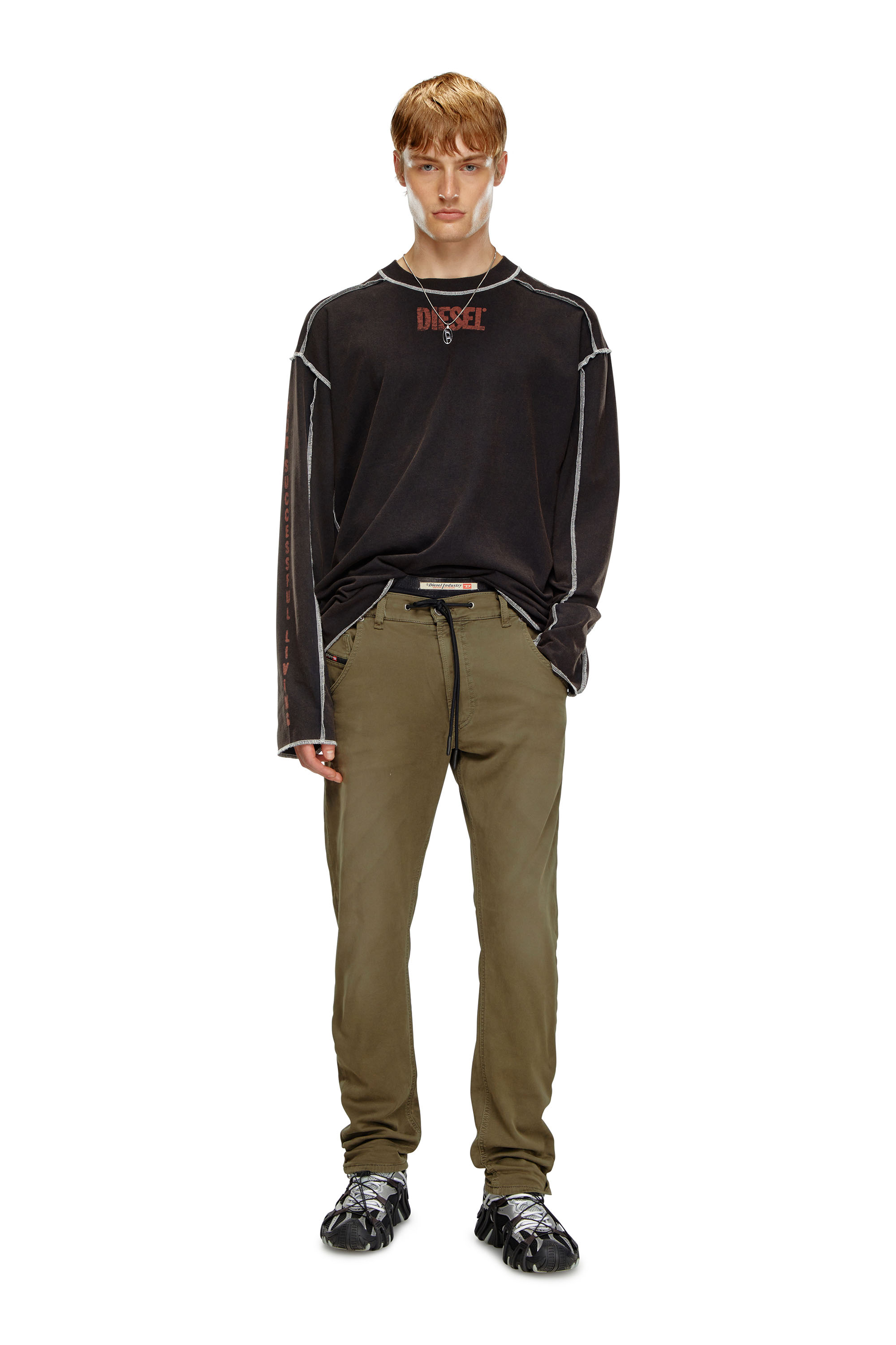 Regular 2032 D-Krooley Joggjeans® 0670M, Verde Militar Diesel - Regular 2032 D-Krooley Joggjeans® 0670M Hombre, Verde Militar - 1