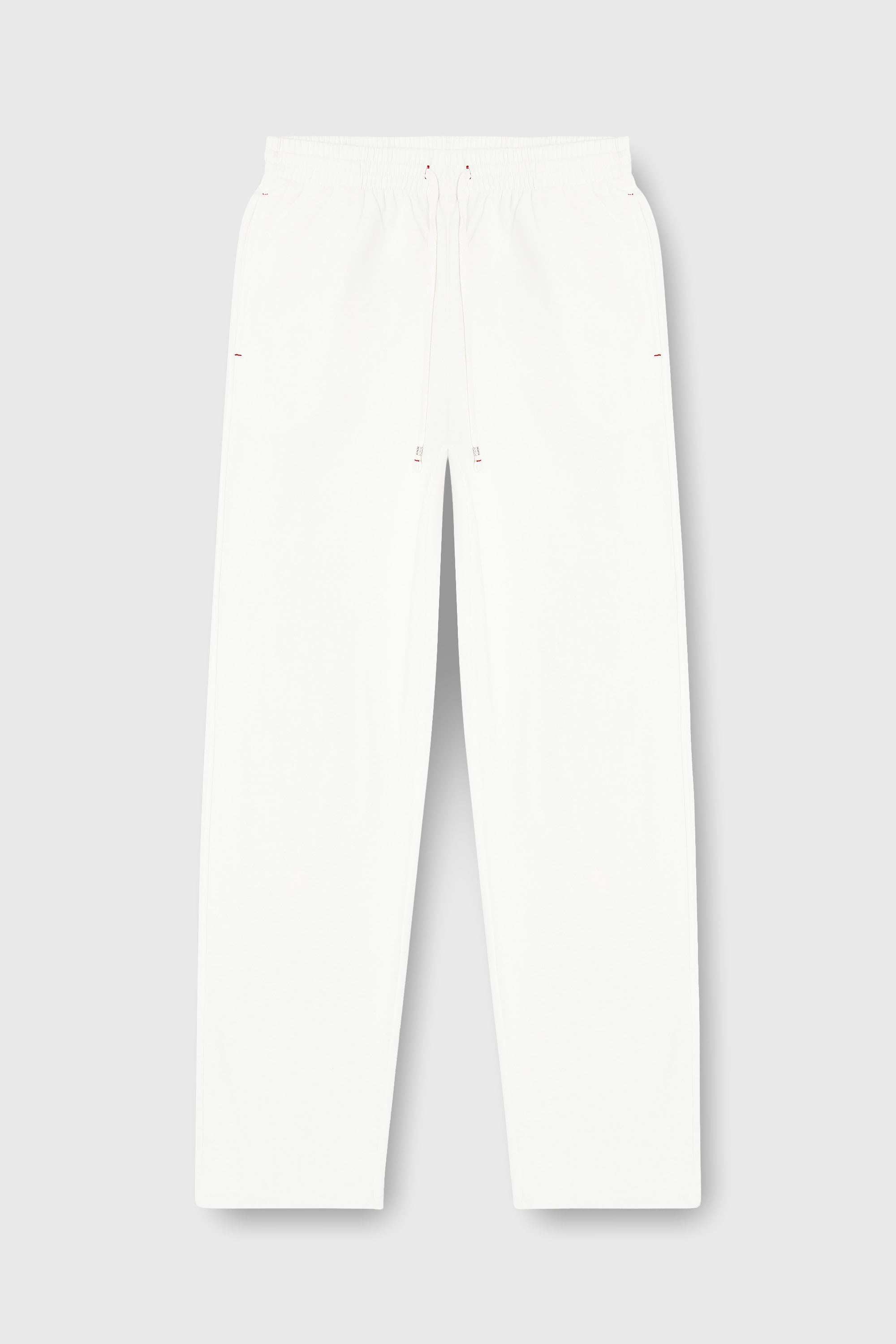 Diesel - INDRA-D-CORE, Pantal&oacute;n de ch&aacute;ndal afelpado con bajos al corte Mujer in Blanco - 2