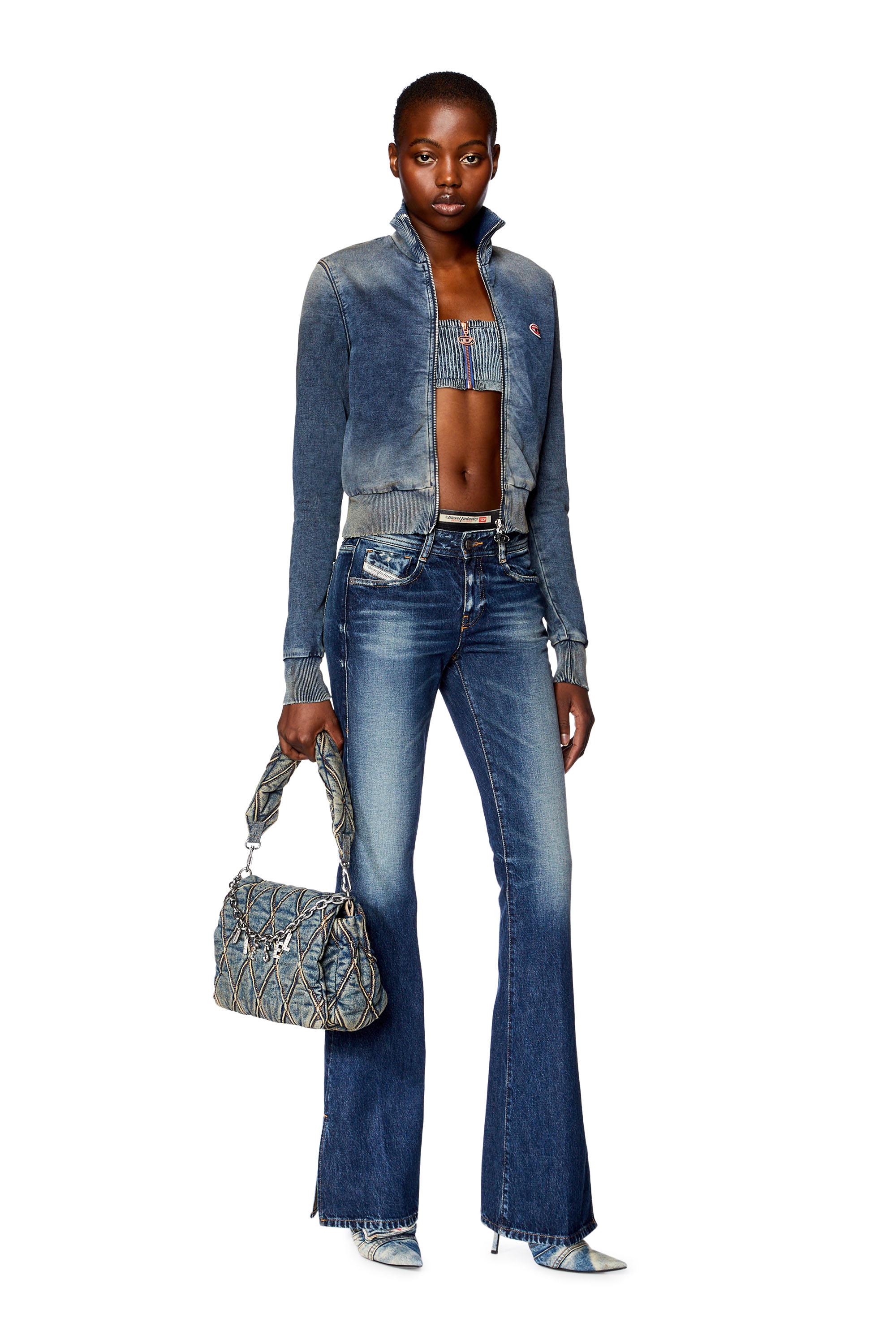Diesel - Bootcut and Flare Jeans 1969 D-Ebbey 09G92, Azul Oscuro - Image 1