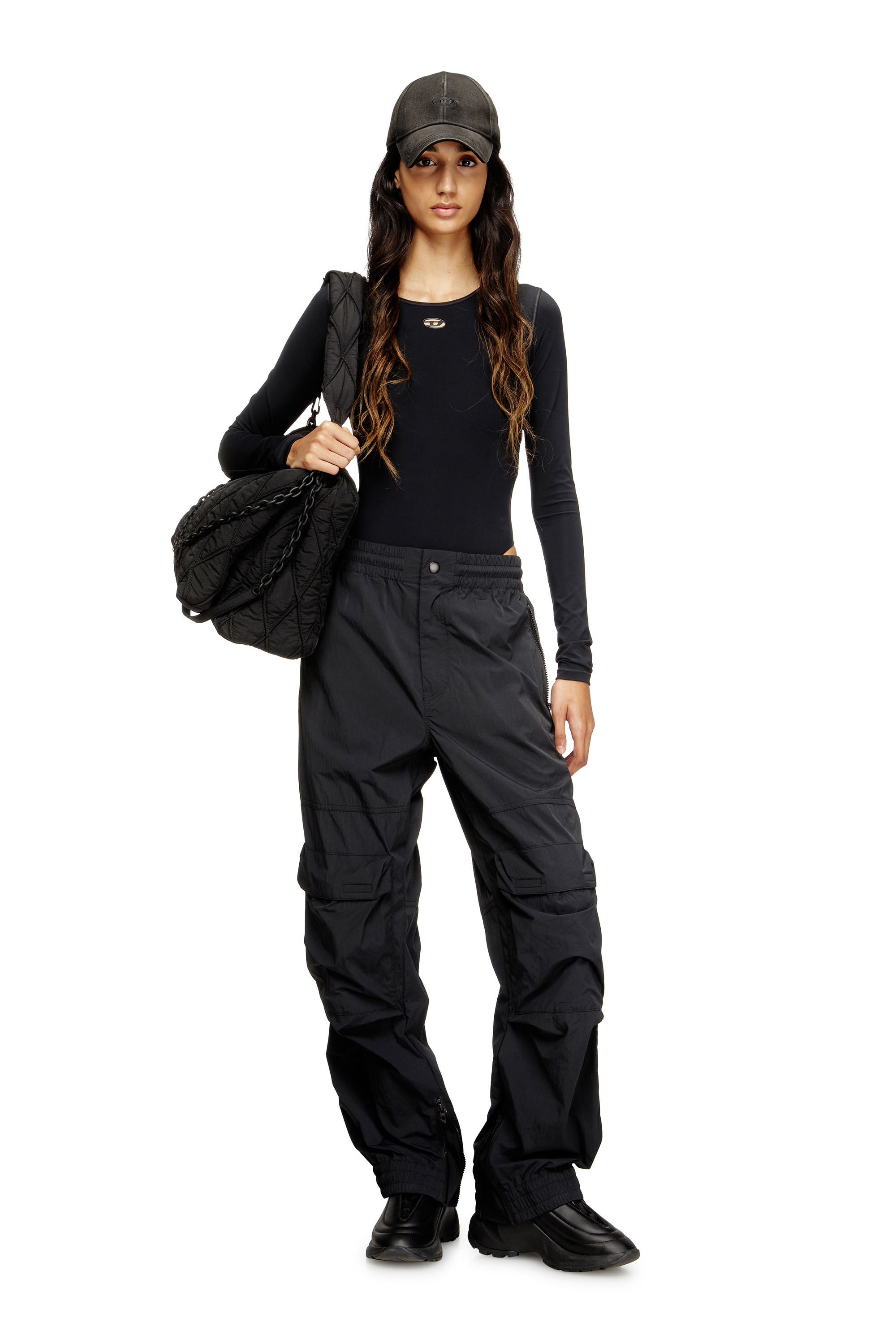 Diesel - ANGELICA-UTLT, Body con abertura Oval D Mujer in Negro - 4