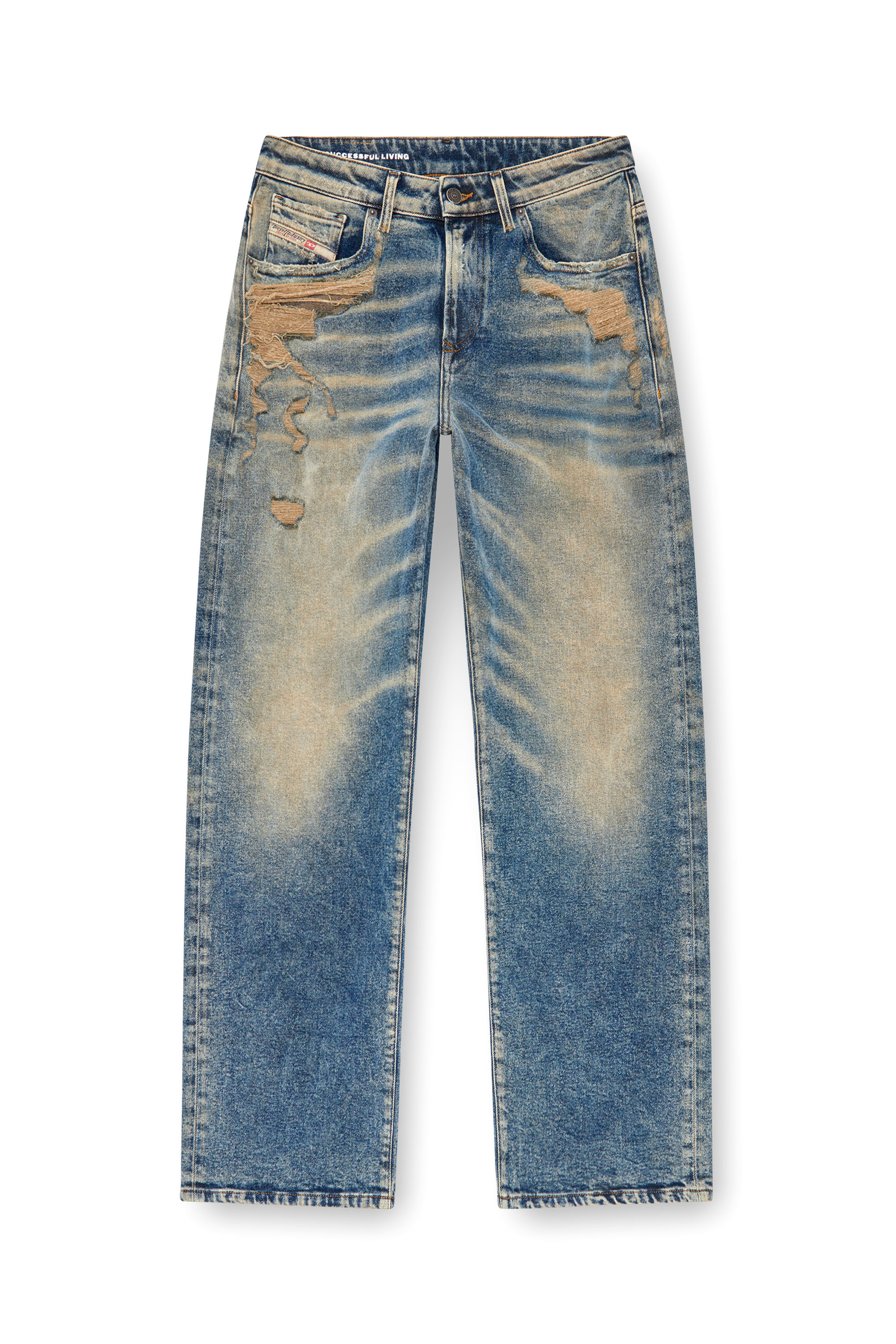 Diesel - Regular Jeans 1999 D-Reggy 09K32 Mujer, Azul medio - 2