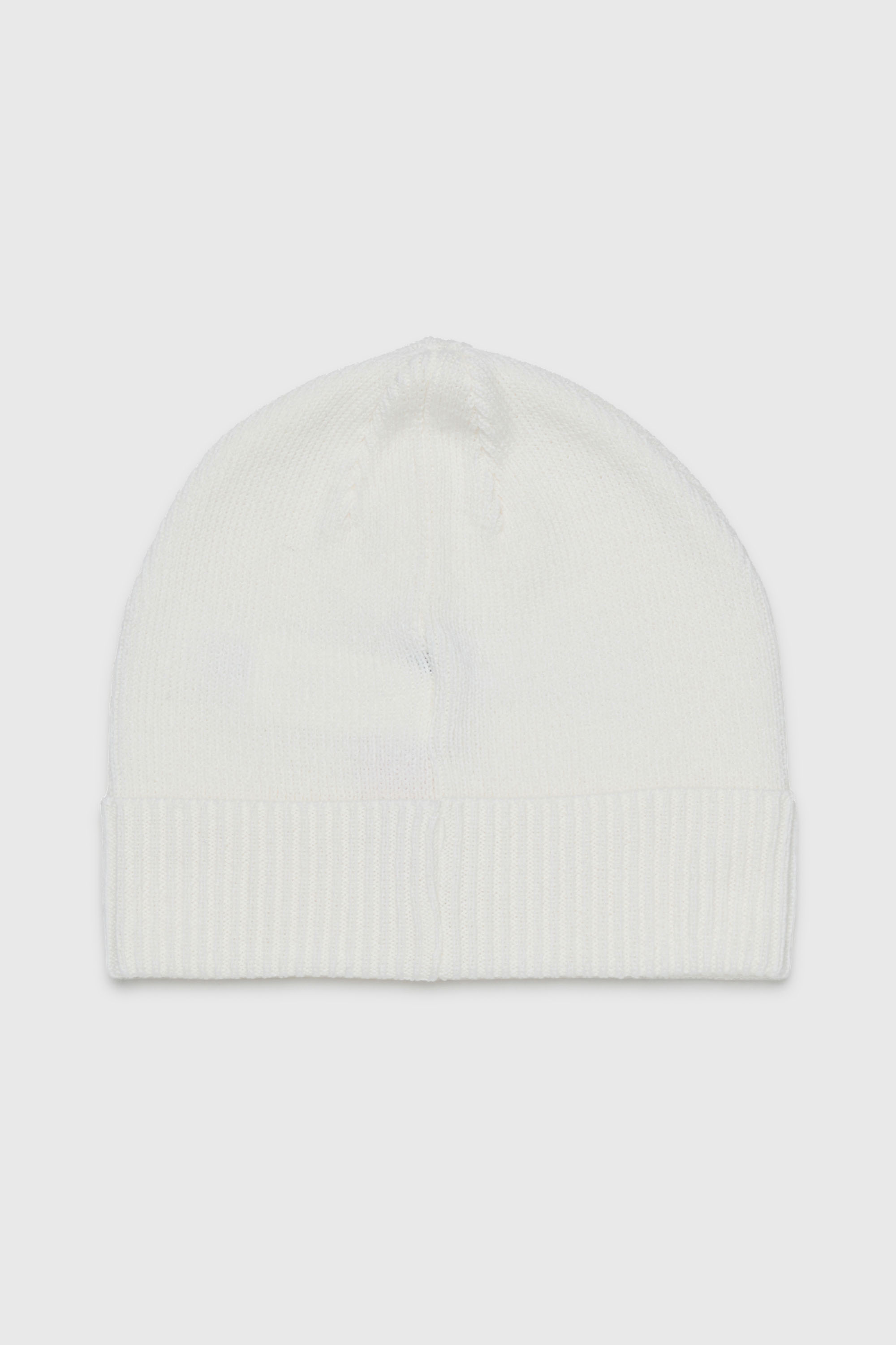 Diesel - FBAND, Gorro de mezcla de lana con logo Unisex in Blanco - 2