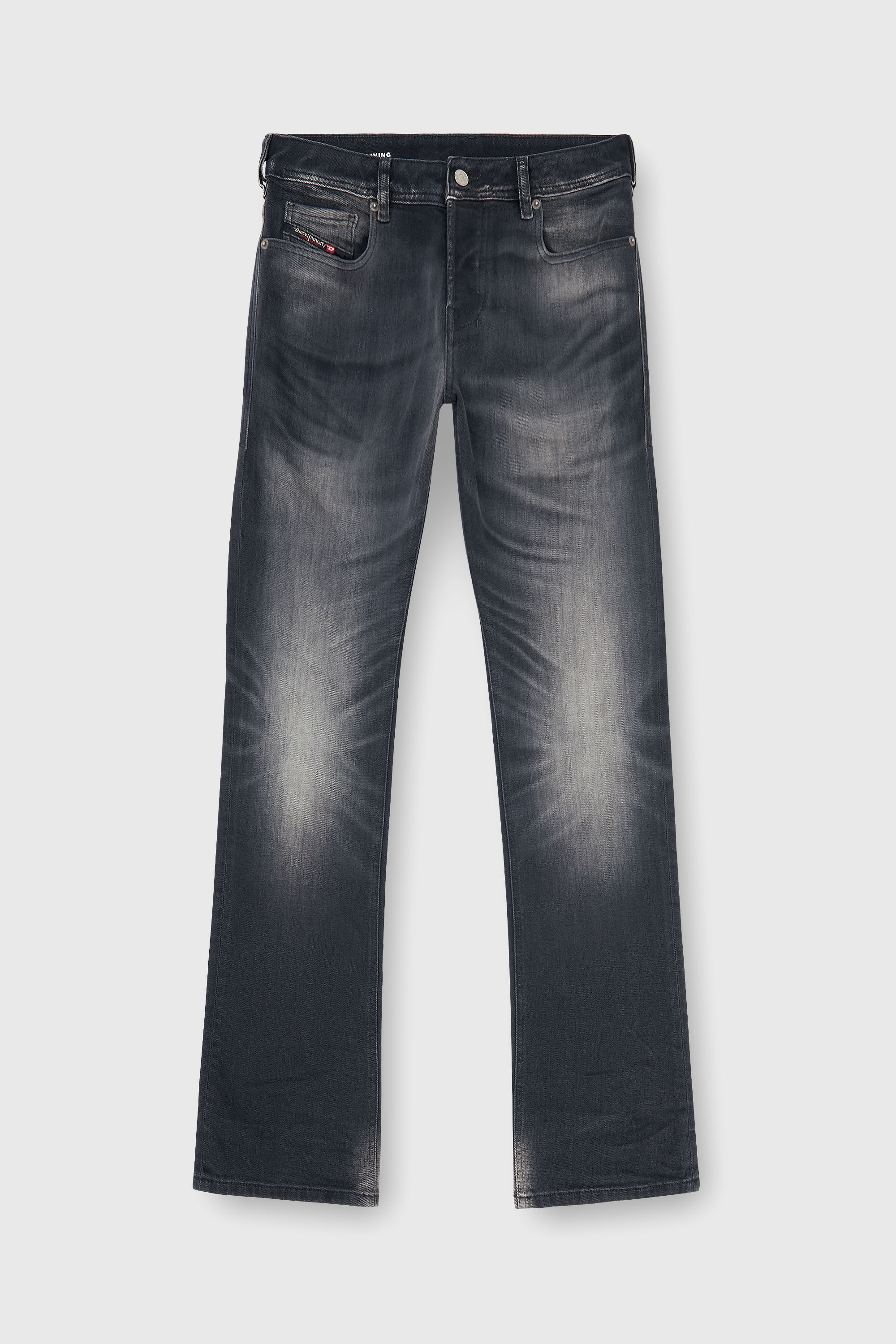 Diesel - Bootcut Jeans 2007 Zatiny 09P38 Hombre, Negro/Gris oscuro - 2