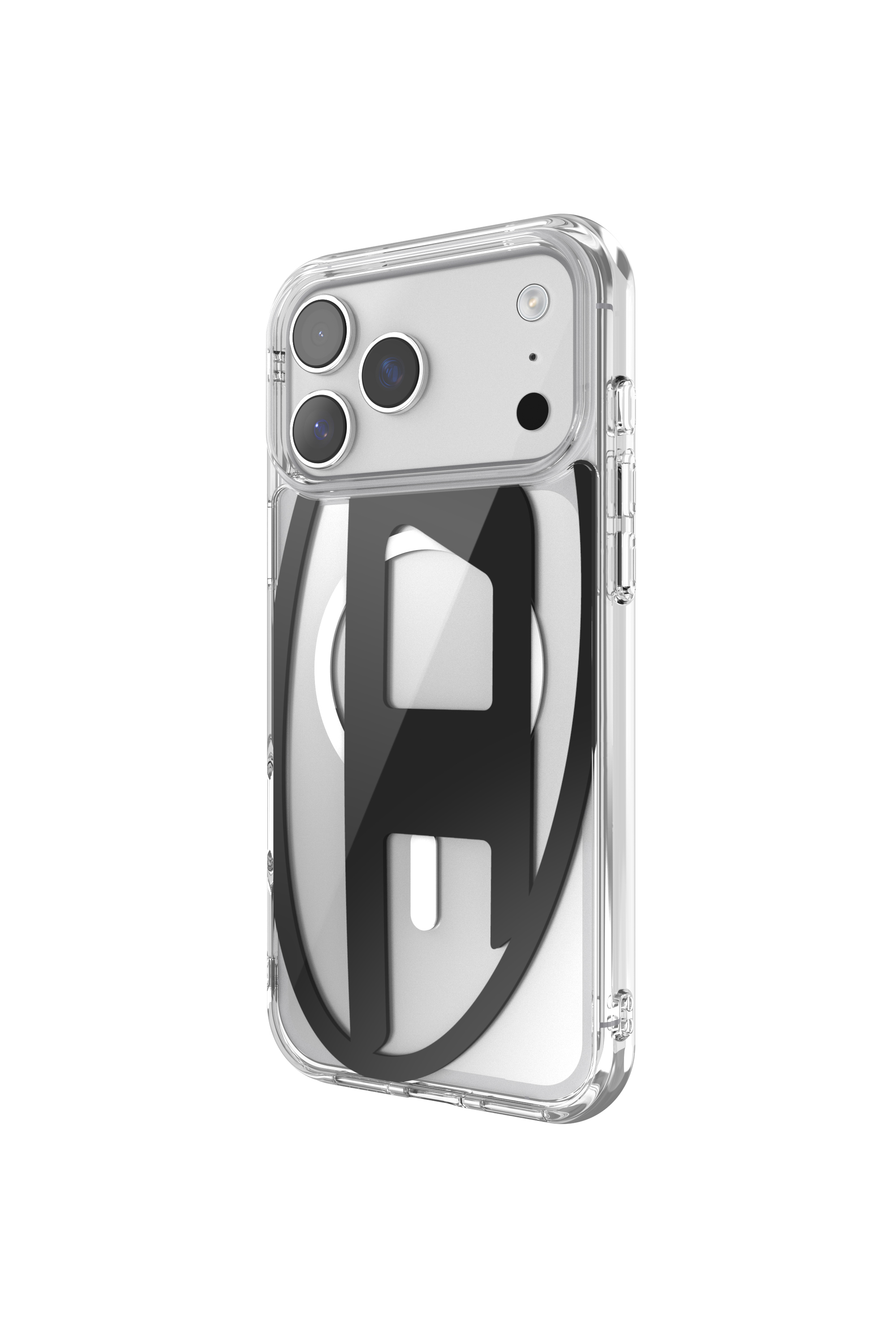 Diesel - 60418 AOP CASE, Funda metálica Oval D con Magsafe para iPhone 17 Pro Max Unisex in Negro - 4