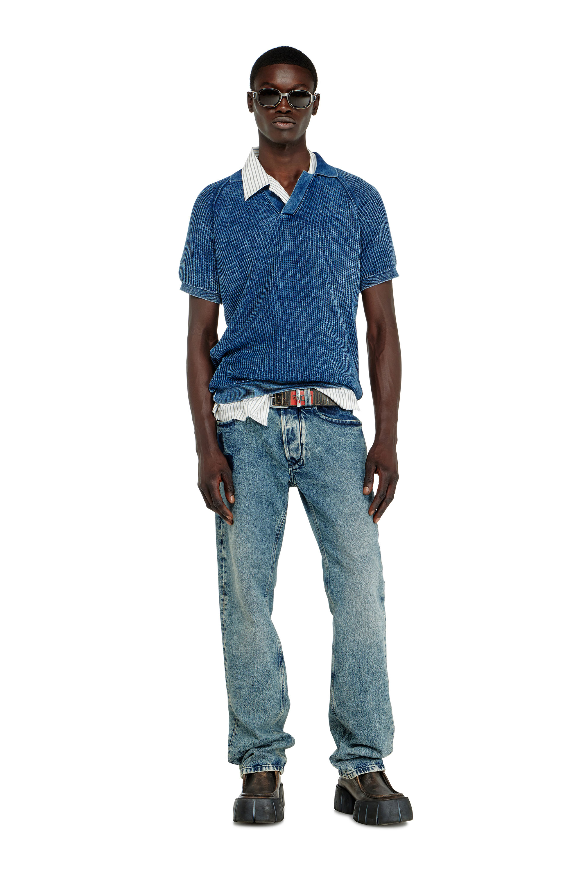 Diesel - Regular Jeans 1985 Larkee 0IFBV Hombre, Azul medio - 1