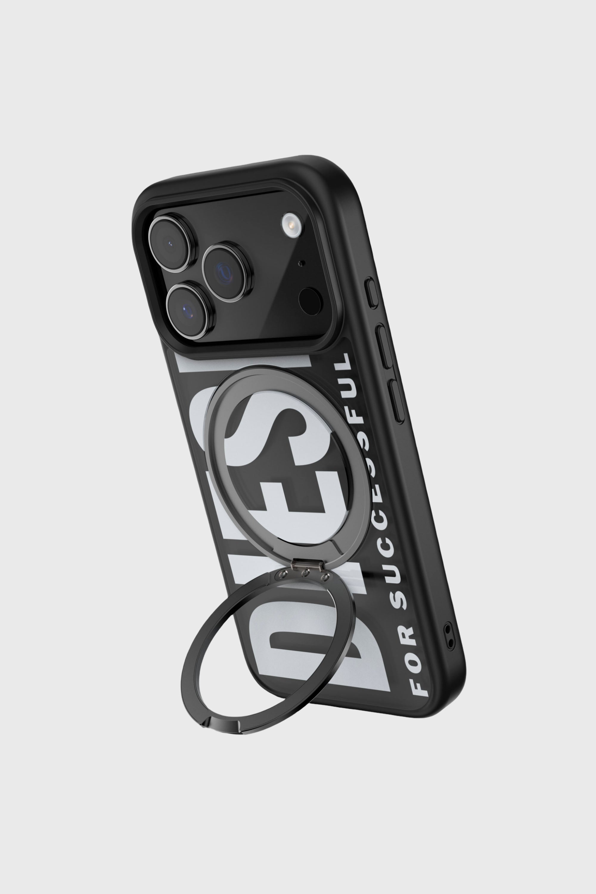 Diesel - 60405 RING STAND CASE RING STAND, Funda Ringstand-Magsafe para iPhone 17 Pro Unisex in Negro - 2