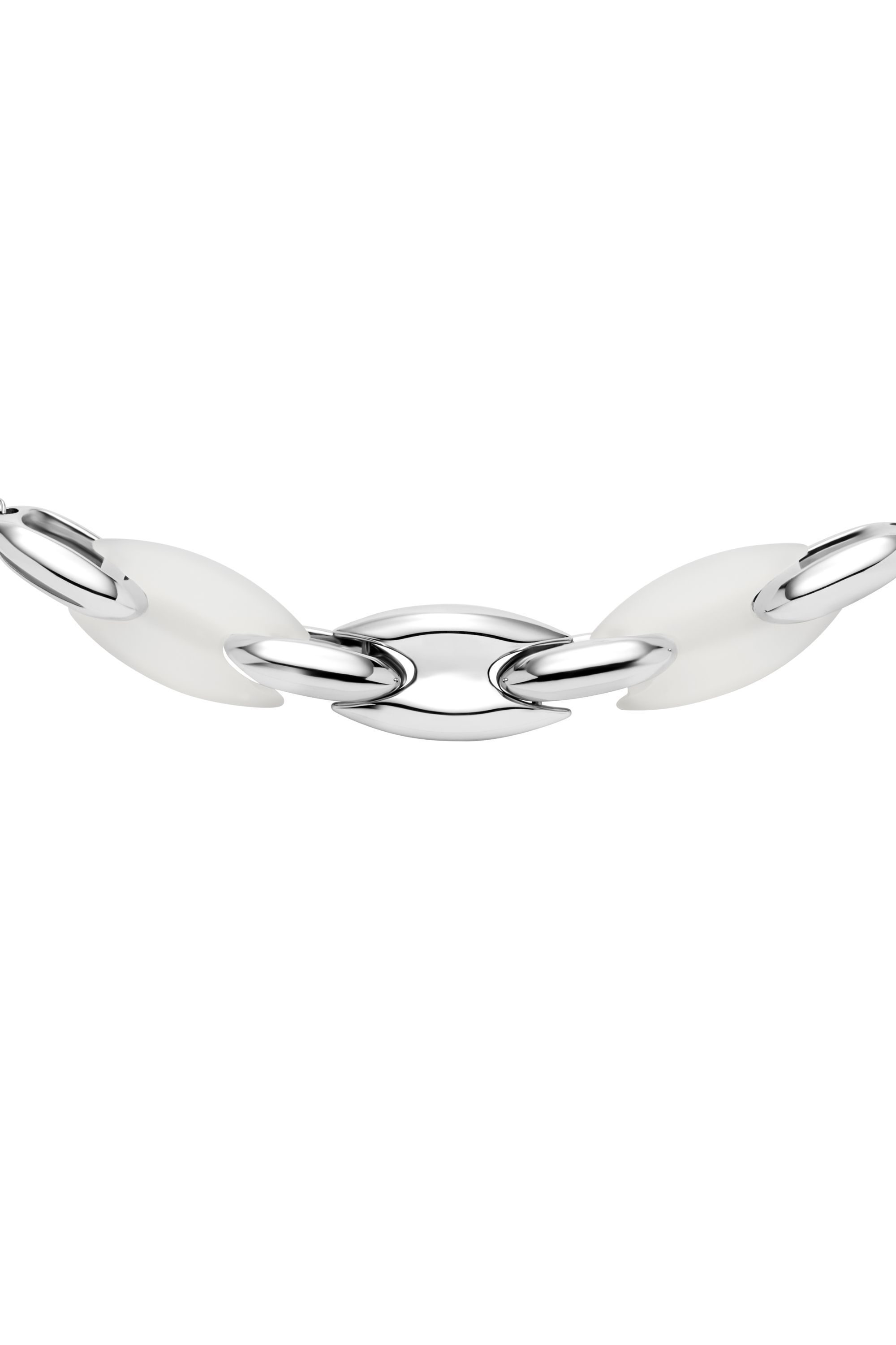 Diesel - DX1616040, Collar de cadena Metamorph de acero inoxidable y silicona Unisex in Plateado - 2