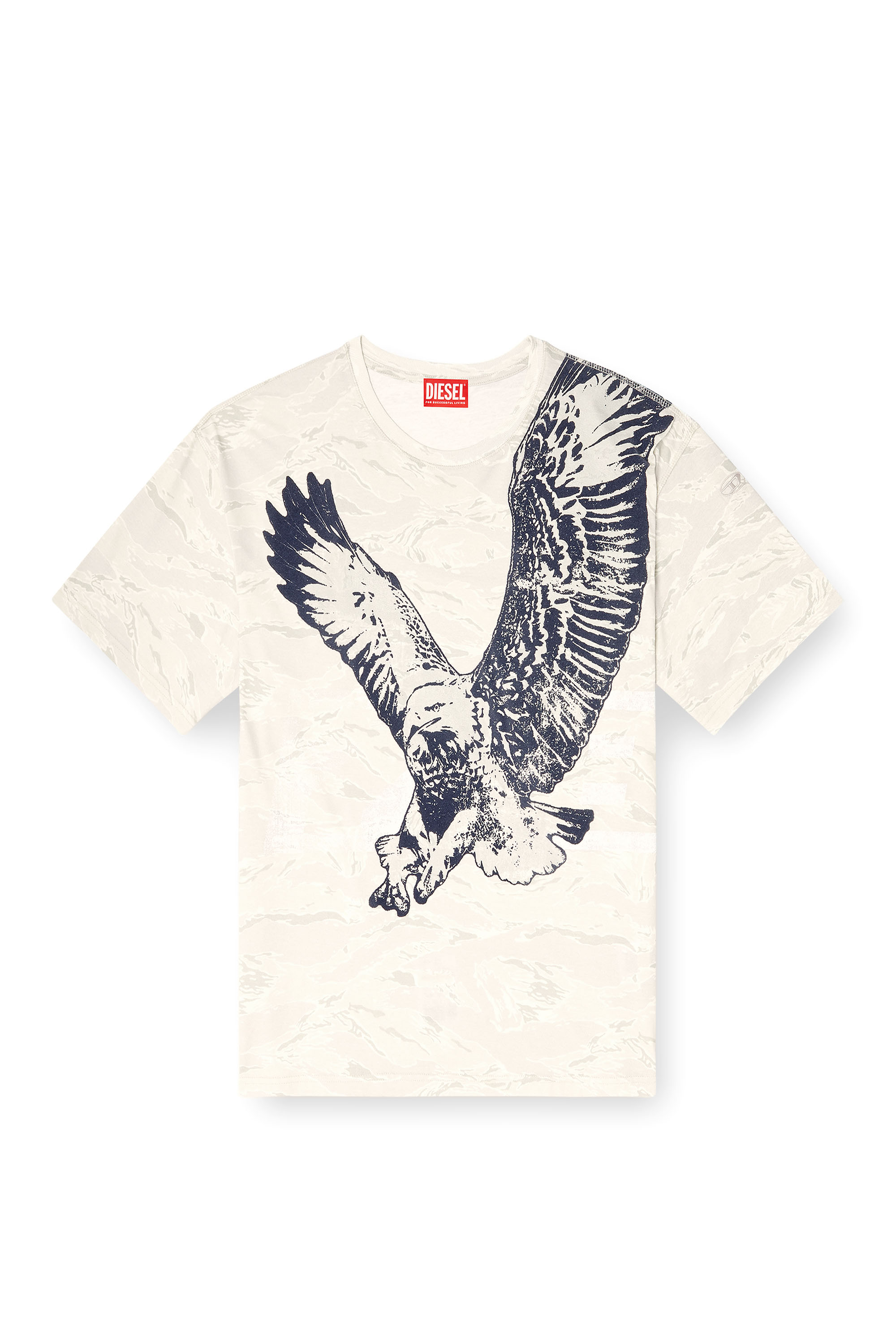 Diesel - T-BOXT-T14, Camiseta de camuflaje con estampado de águila Hombre in Marrón - 3