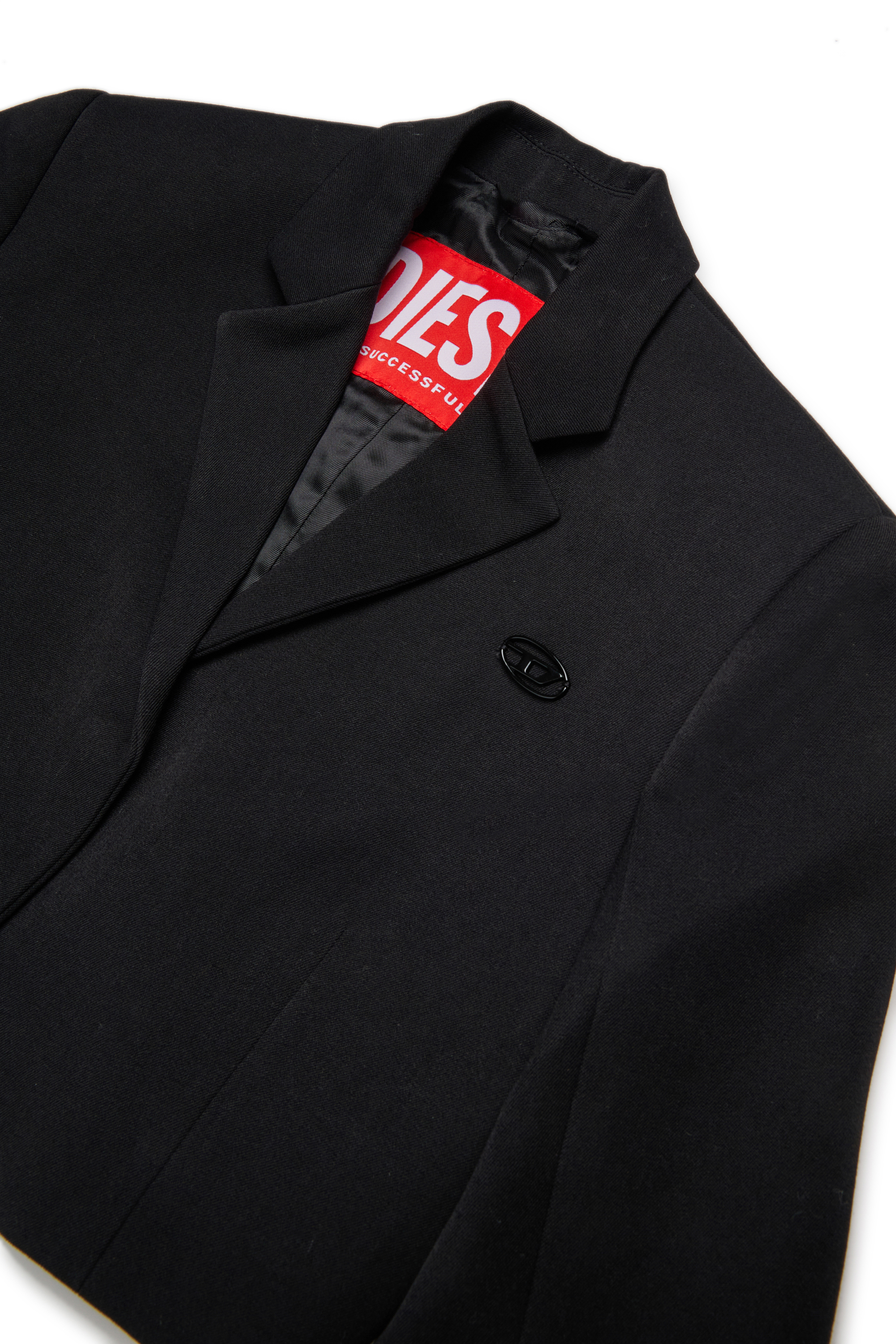 Diesel - JGMILLAP1, Chaqueta corta con solapas Mujer in Negro - 3