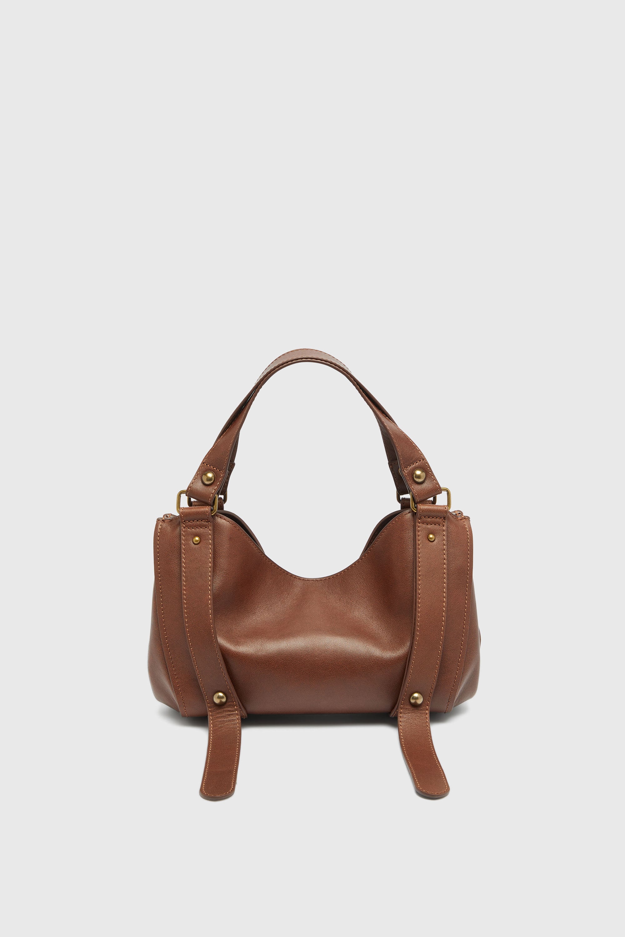 Diesel - D-ONE TOPHANDLE S, D-One-Bolso small con asa superior de piel tratada Mujer in Marr&oacute;n - 2
