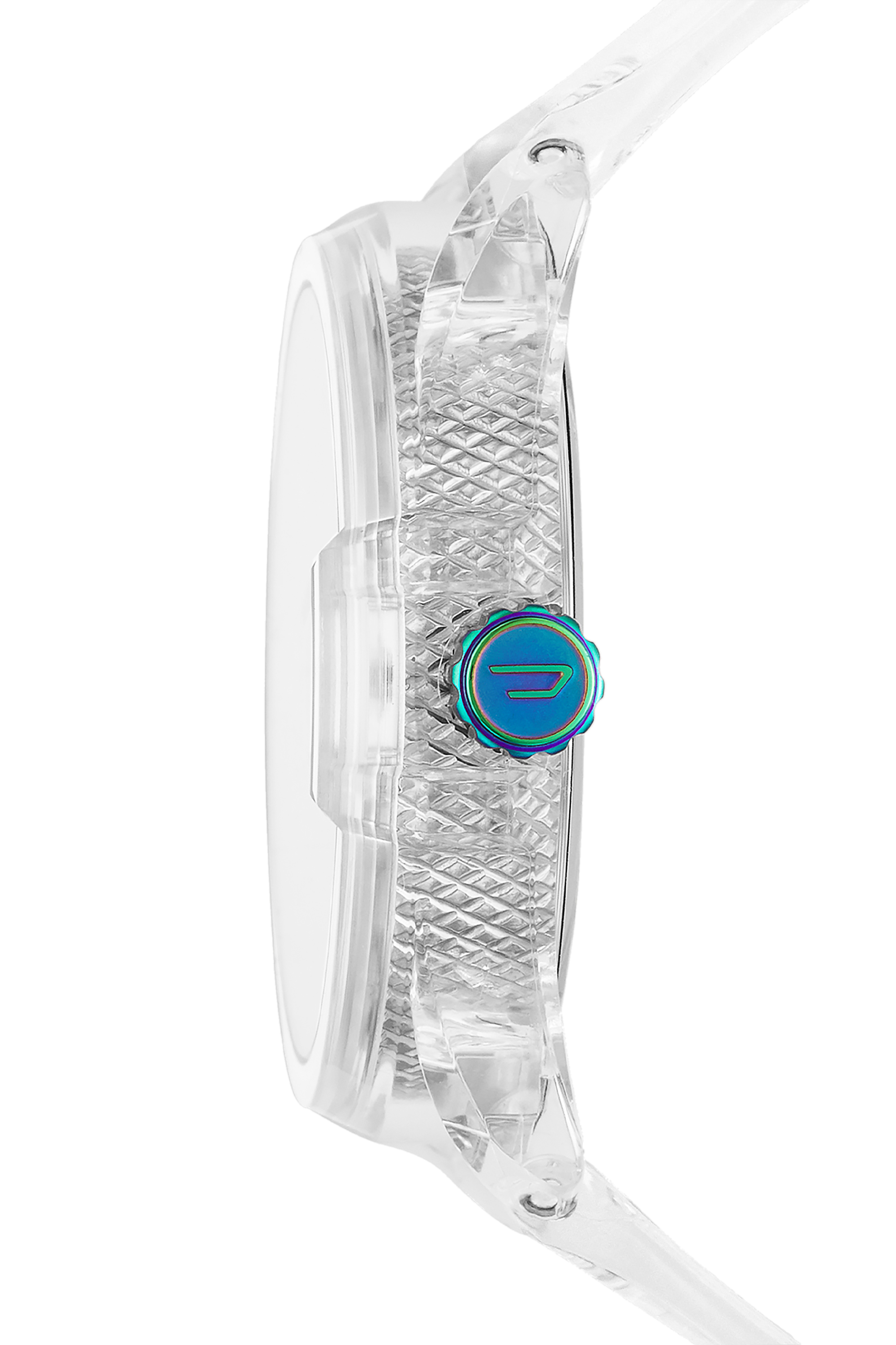 Diesel - DZ1926, Reloj MS9 de tres manecillas en poliuretano transparente Unisex in Blanco - 3