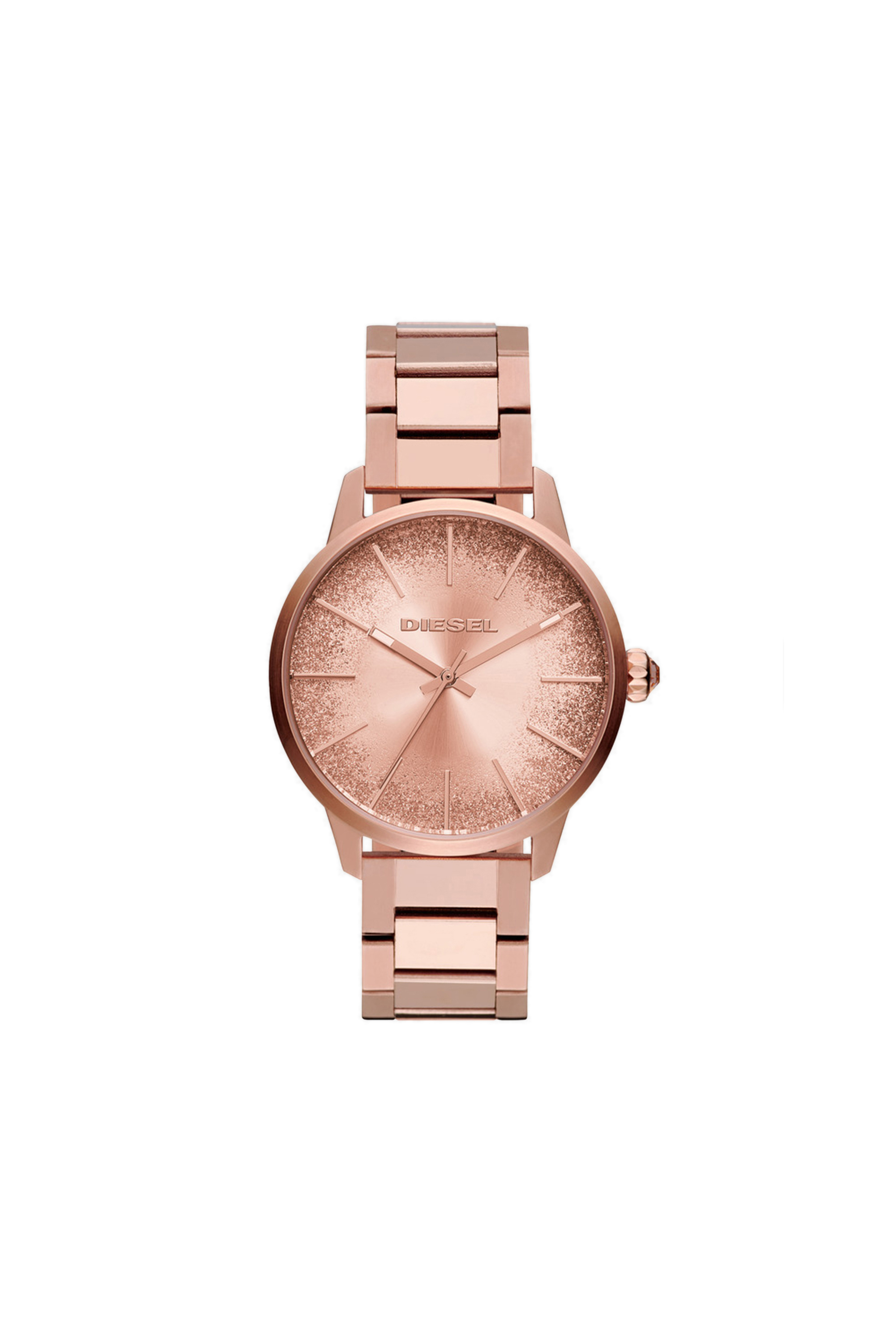 Diesel - DZ5567, Reloj en tono oro rosado con pulsera de tres eslabones, 38&nbsp;mm Mujer in Rosa - 1