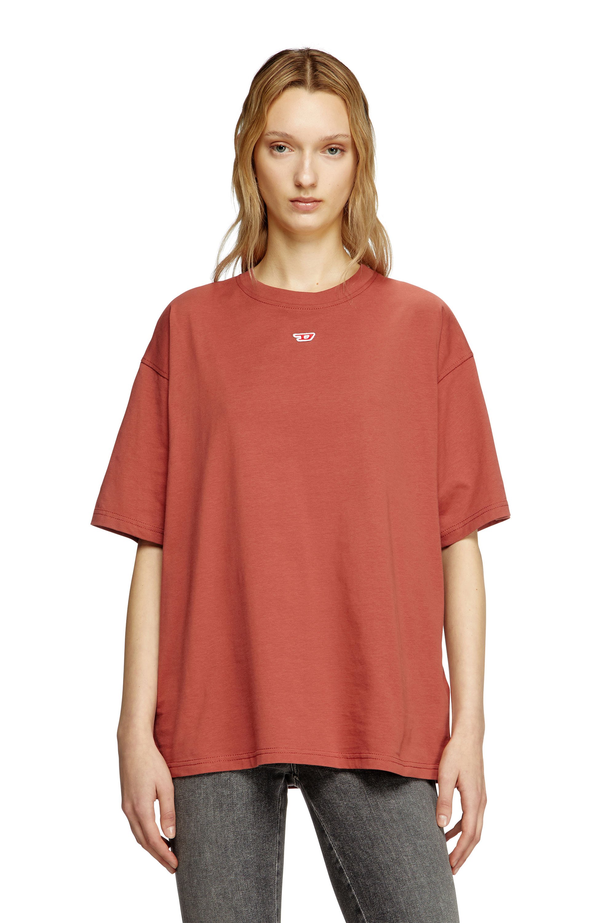 Diesel - T-BOXT-D, Camiseta con parche D bordado Unisex in Rojo - 1