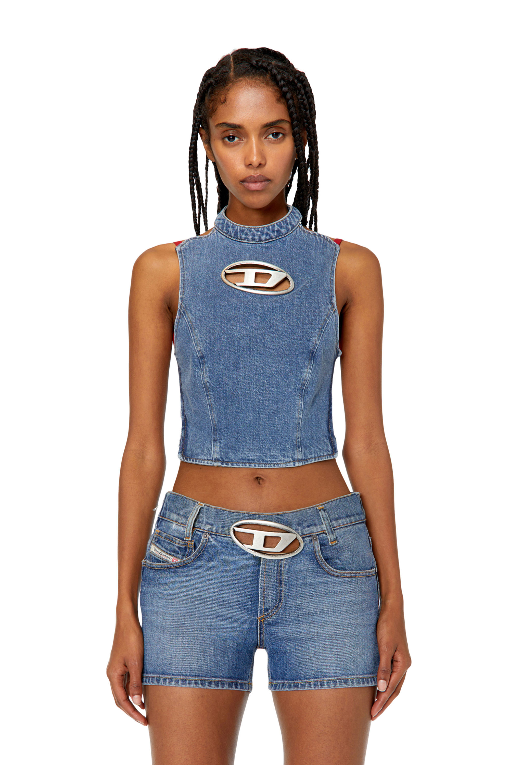 Diesel - DE-THEA-FRINGES, Azul medio - Image 4