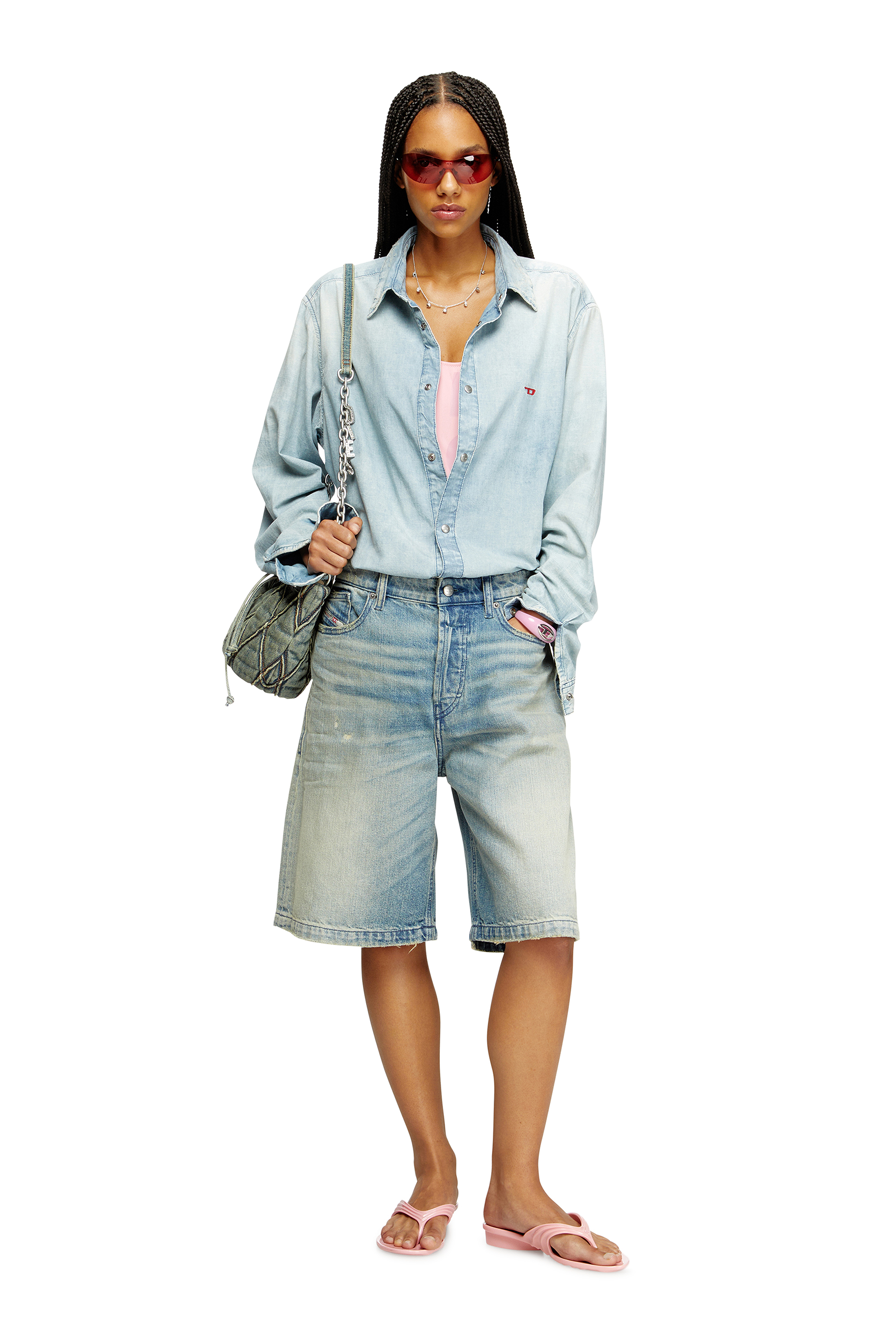 Diesel - MELISSA QUANTUM THONG, Chanclas esculturales en Melflex&reg; Mujer in Rosa - 2