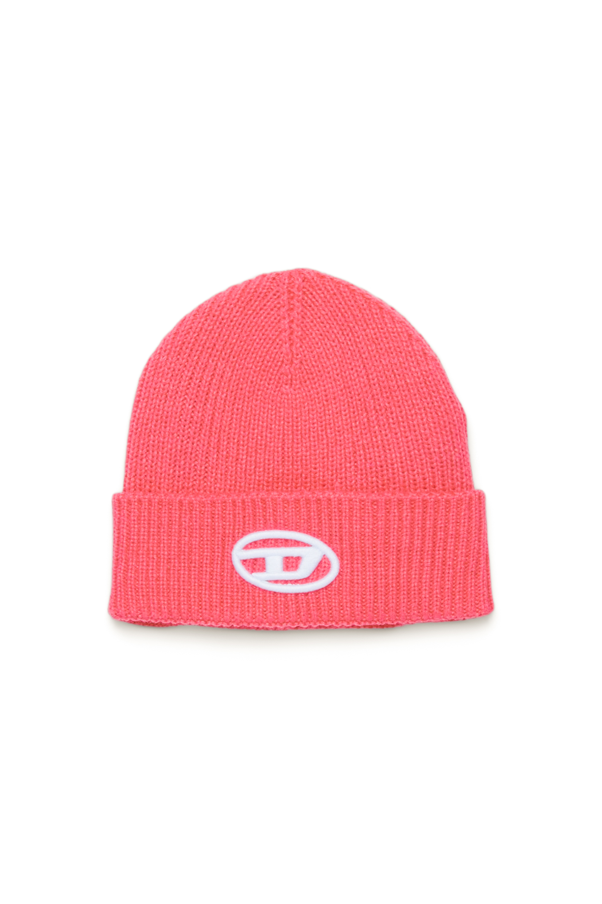 Diesel - FMARCOB, Gorro con bordado Oval D Unisex in Rosa - 1