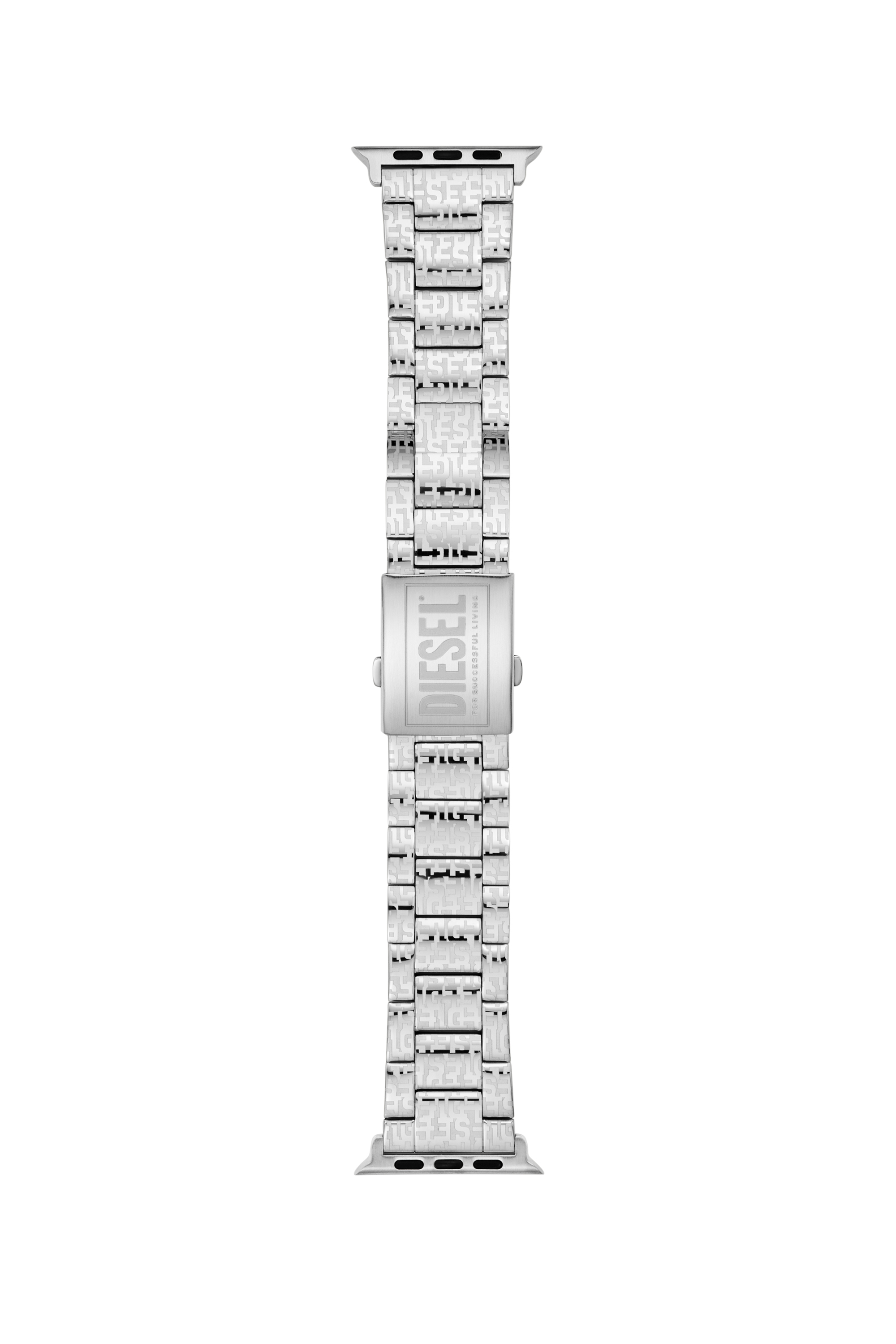 Diesel - DSS0017, Correa de acero inoxidable por Apple Watch®, 42mm, 44mm, y 45mm. Unisex in Plateado - 1