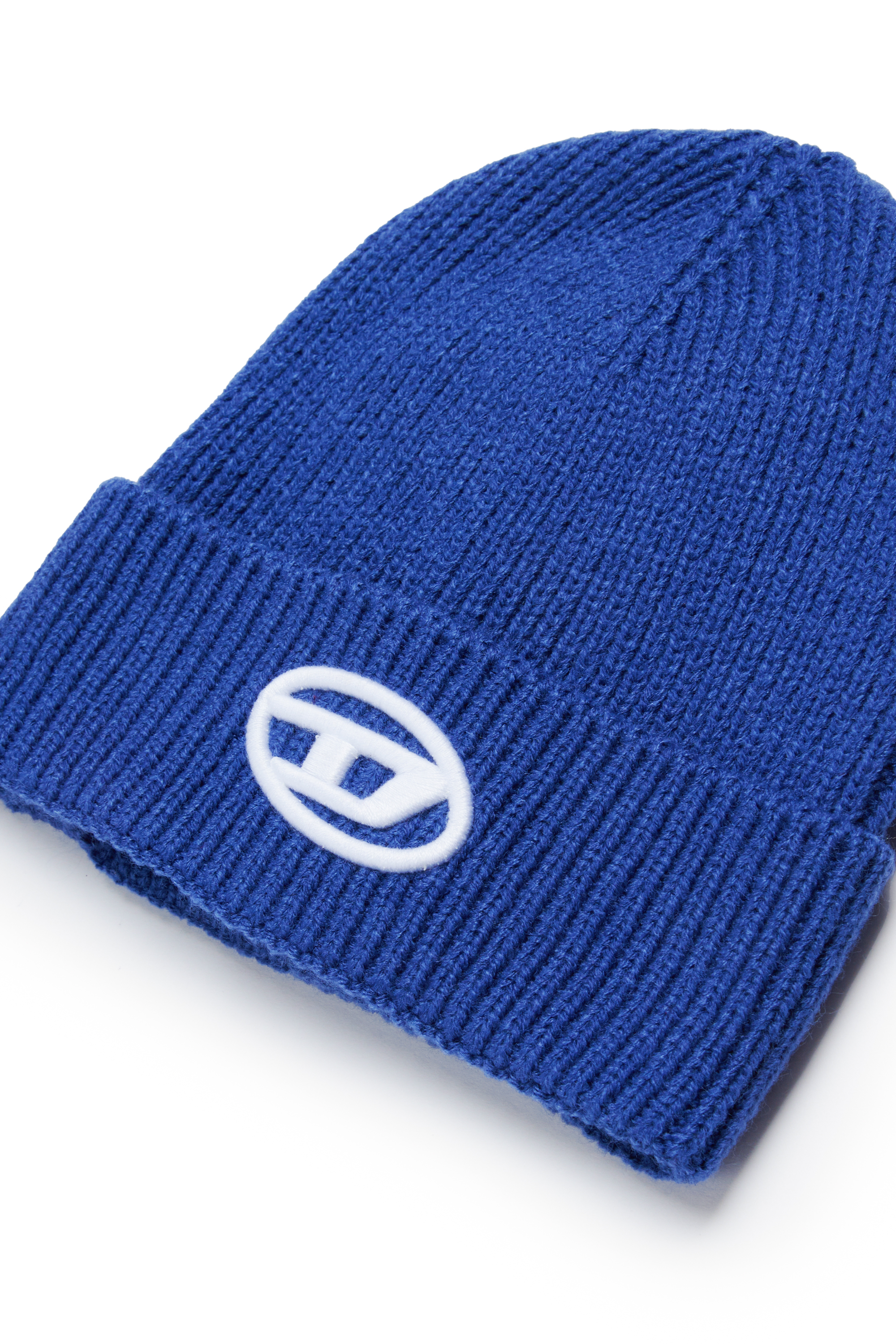 Diesel - FMARCOB, Gorro con bordado Oval D Unisex in Azul marino - 3