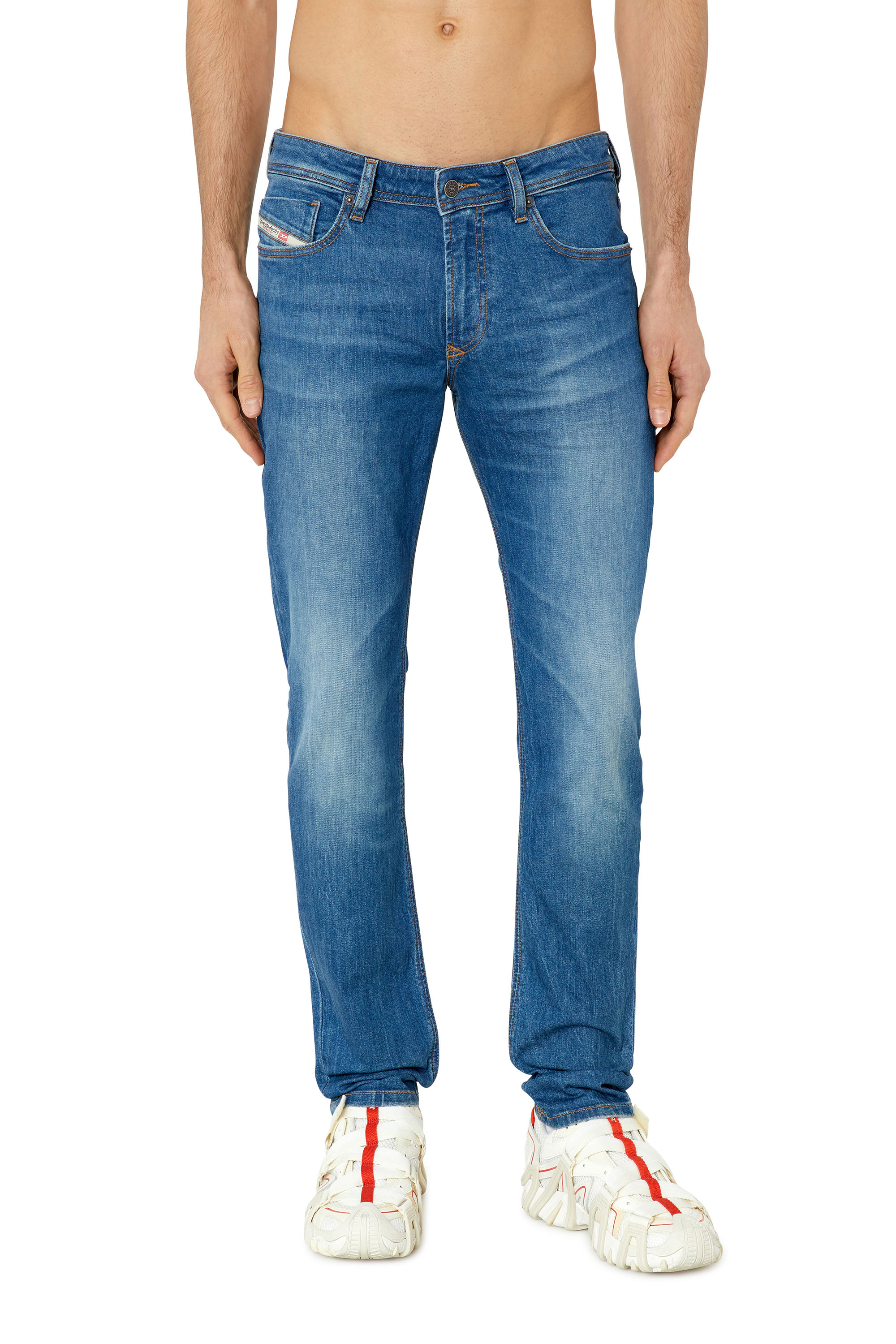 Diesel - 1979 Sleenker E09PK Skinny Jeans, Azul medio - Image 1