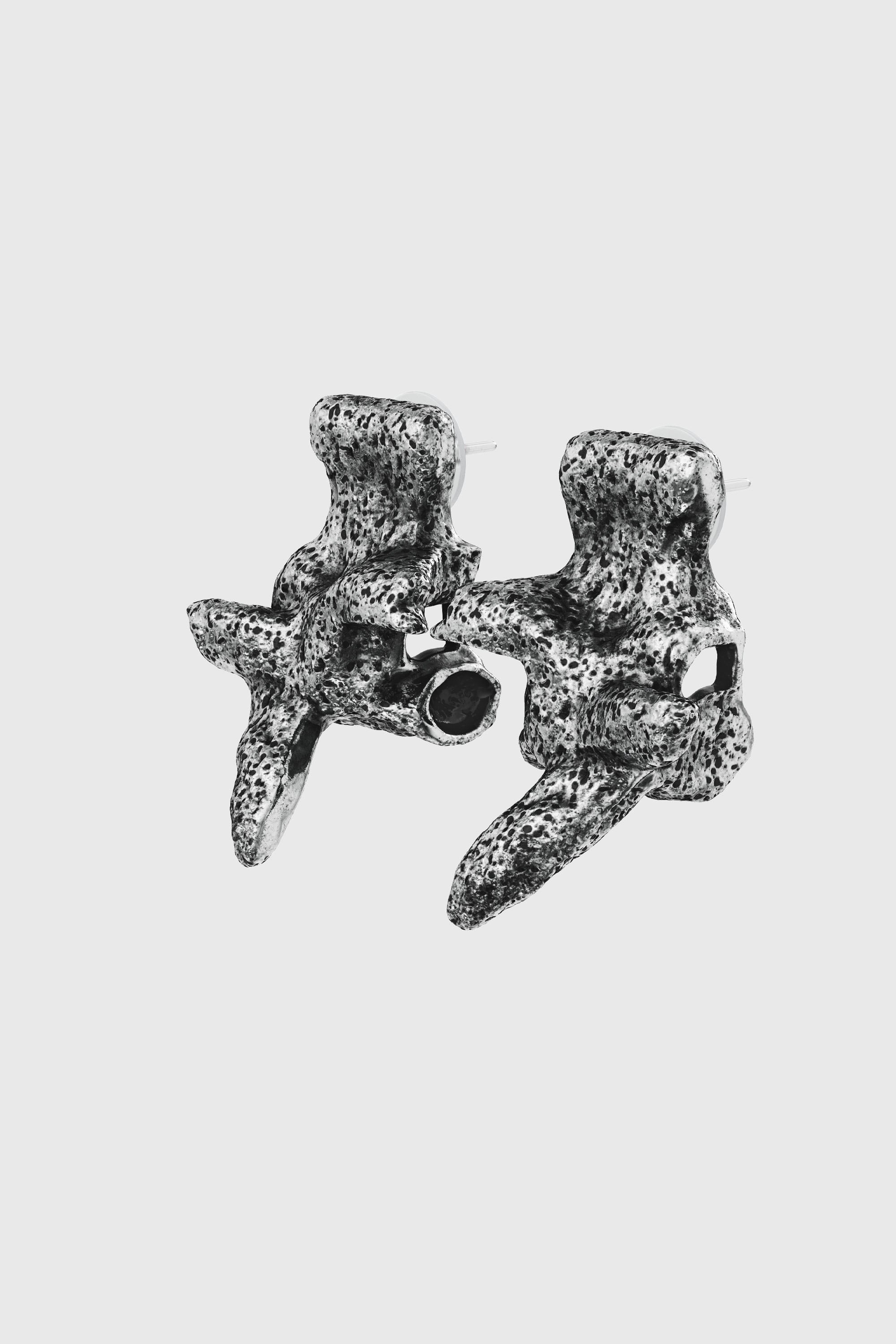 Diesel - DX1710040 JEWELLERY, Pendientes plateados con tachuelas Unisex in Gris - 1