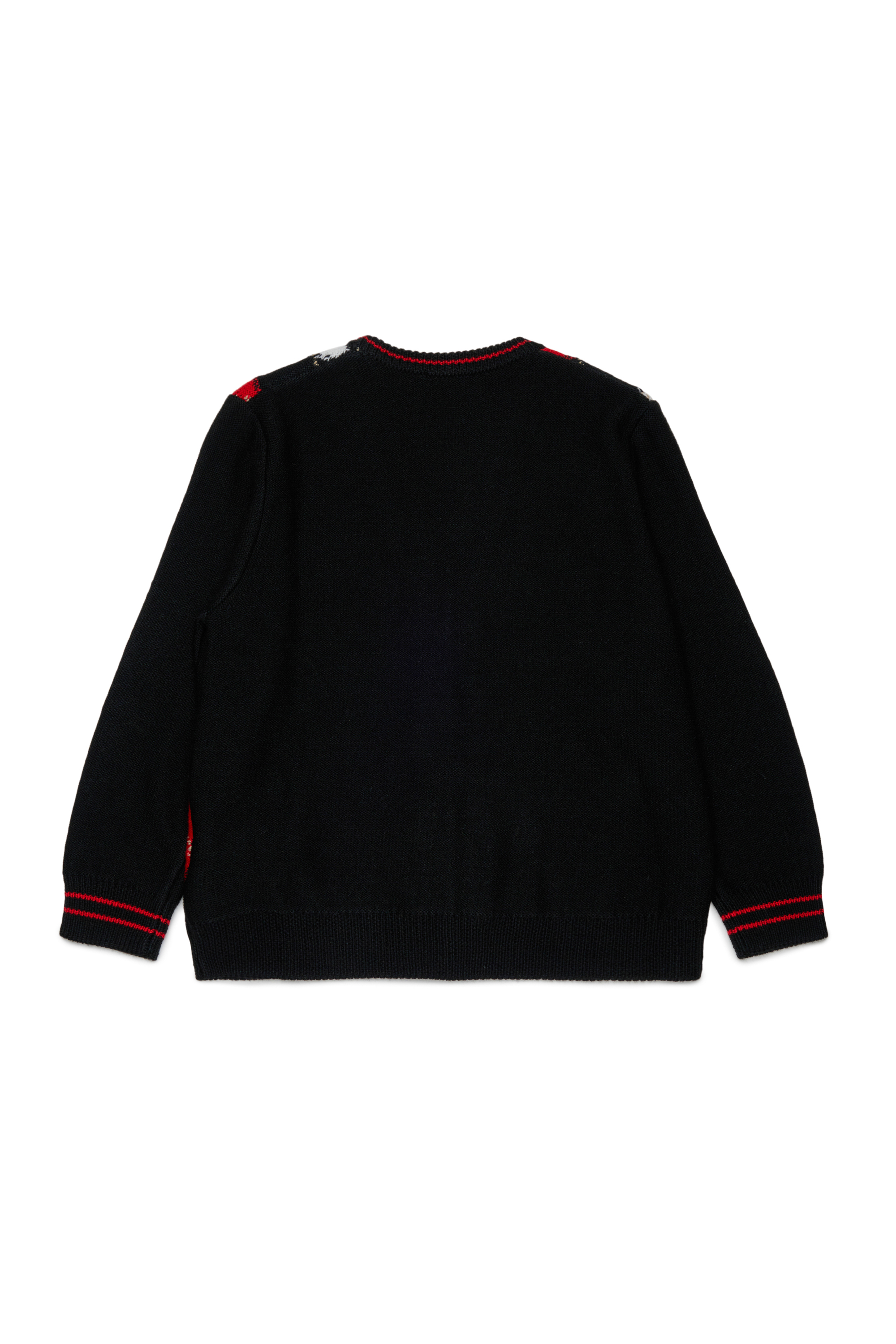Diesel - KROMYCARDIGAN OVER, C&aacute;rdigan de mezcla de lana con motivo argyle Unisex in Negro - 2