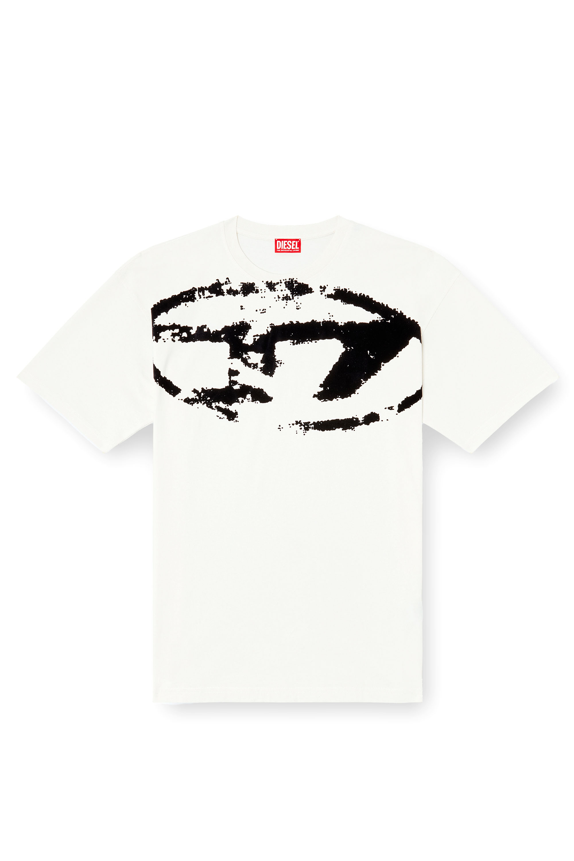 Diesel - T-BOXT-N14, Camiseta con logotipo desgastado en relieve Hombre in Blanco - 3