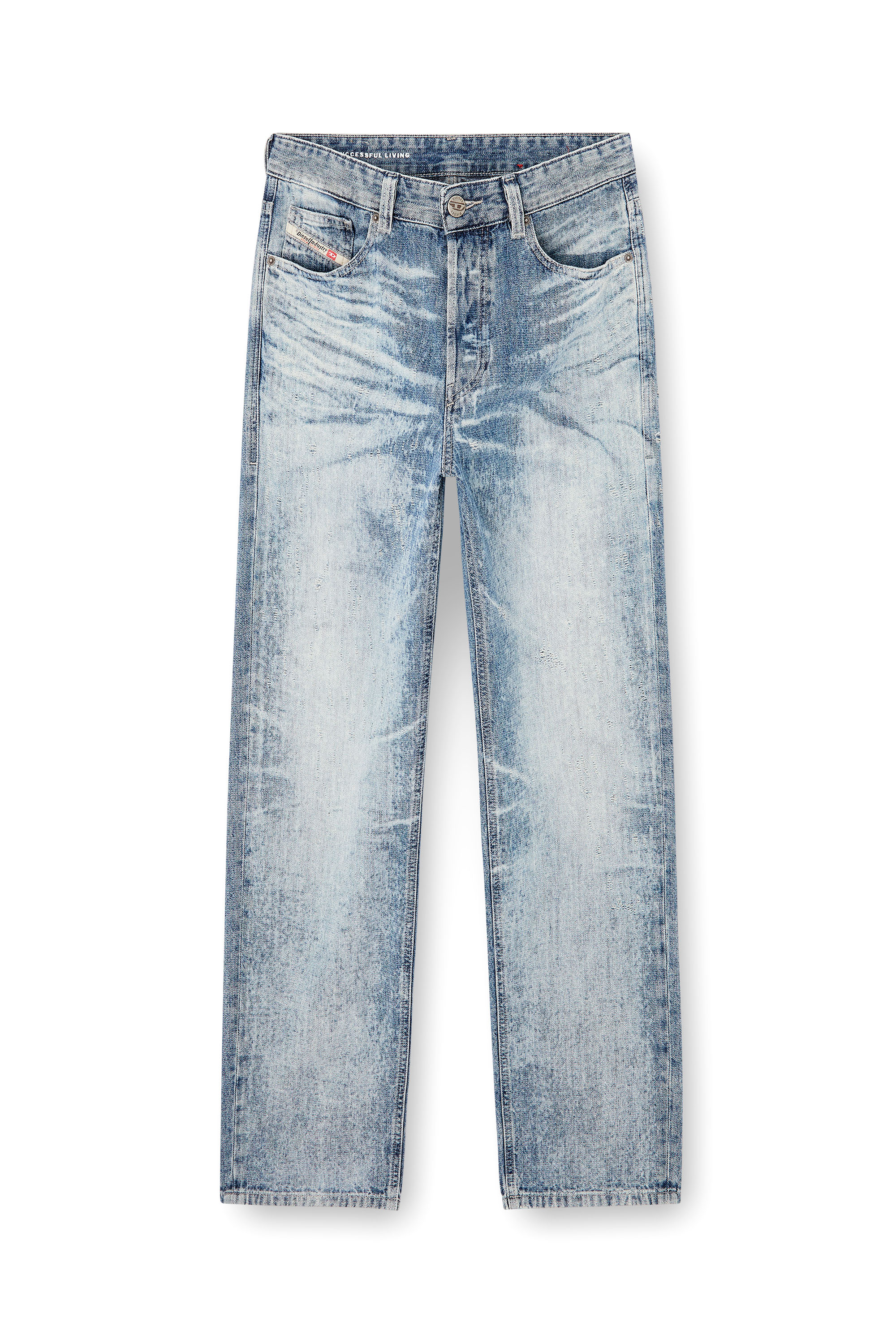 Diesel - Regular Jeans 2024 D-Macs 068TY Hombre, Azul Claro - 3