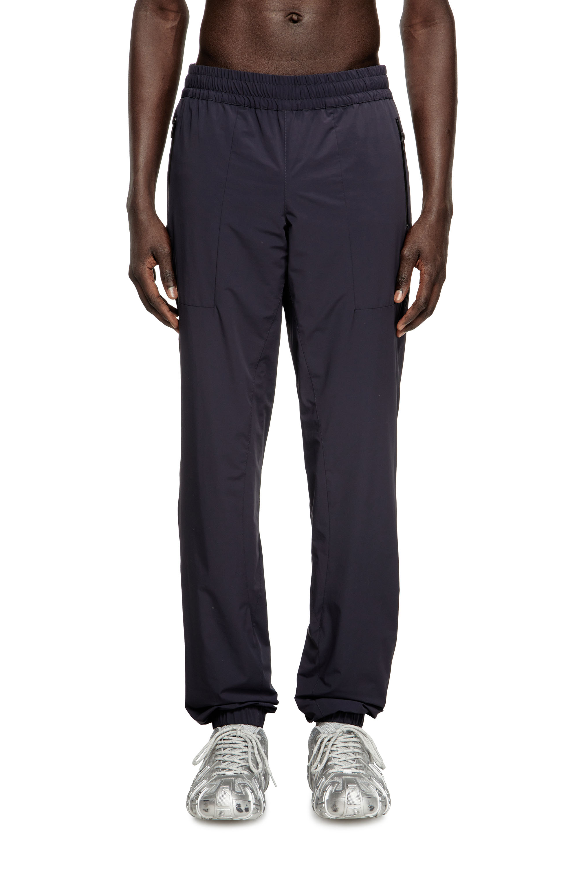Diesel - P-ARDO-LONG, Pantalones en nylon bi-elástico Hombre in Azul marino - 1