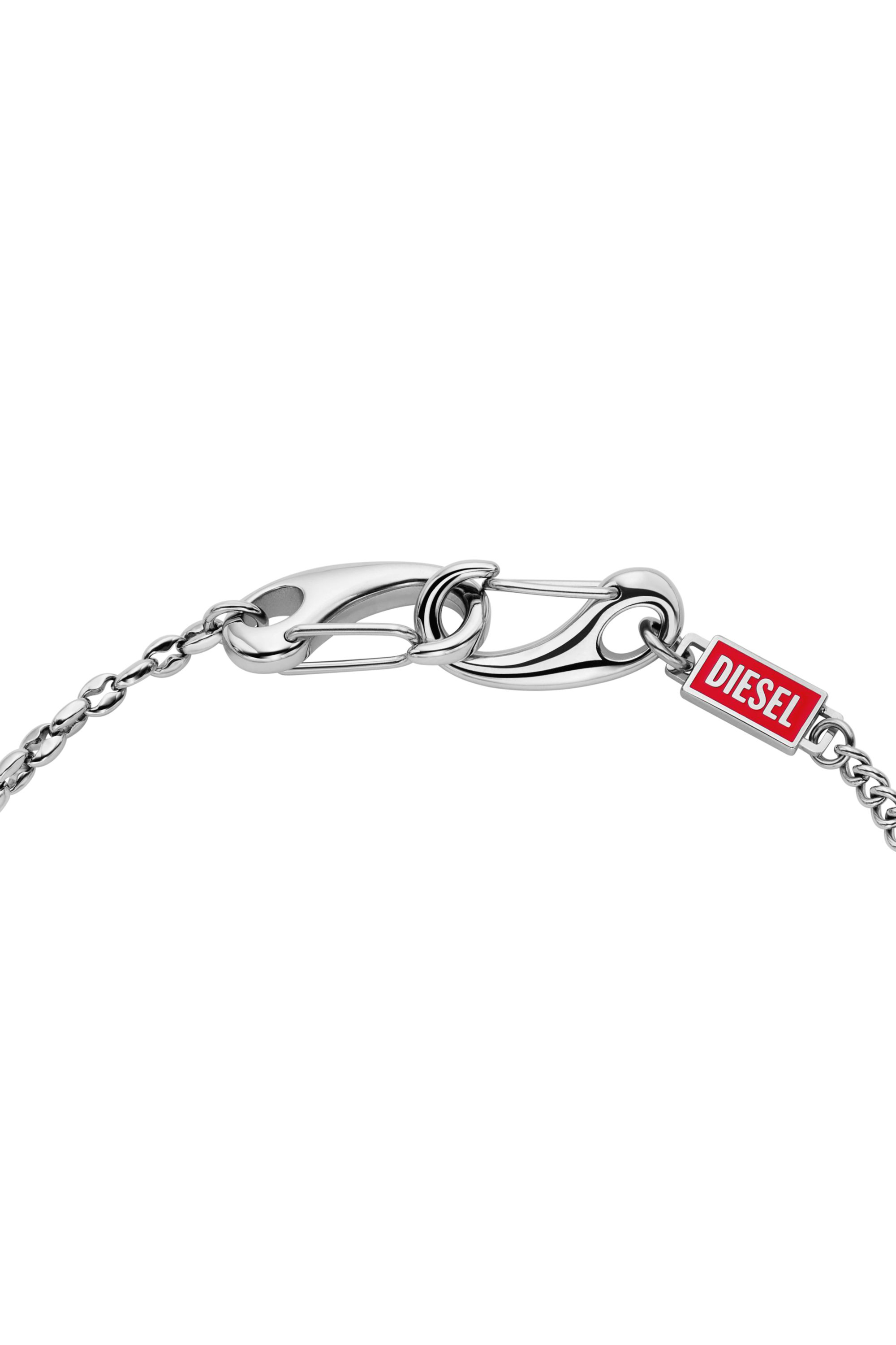 Diesel - DX1695040 JEWELLERY, Collar de cadena de acero inoxidable multiuso Unisex in Plateado - 2
