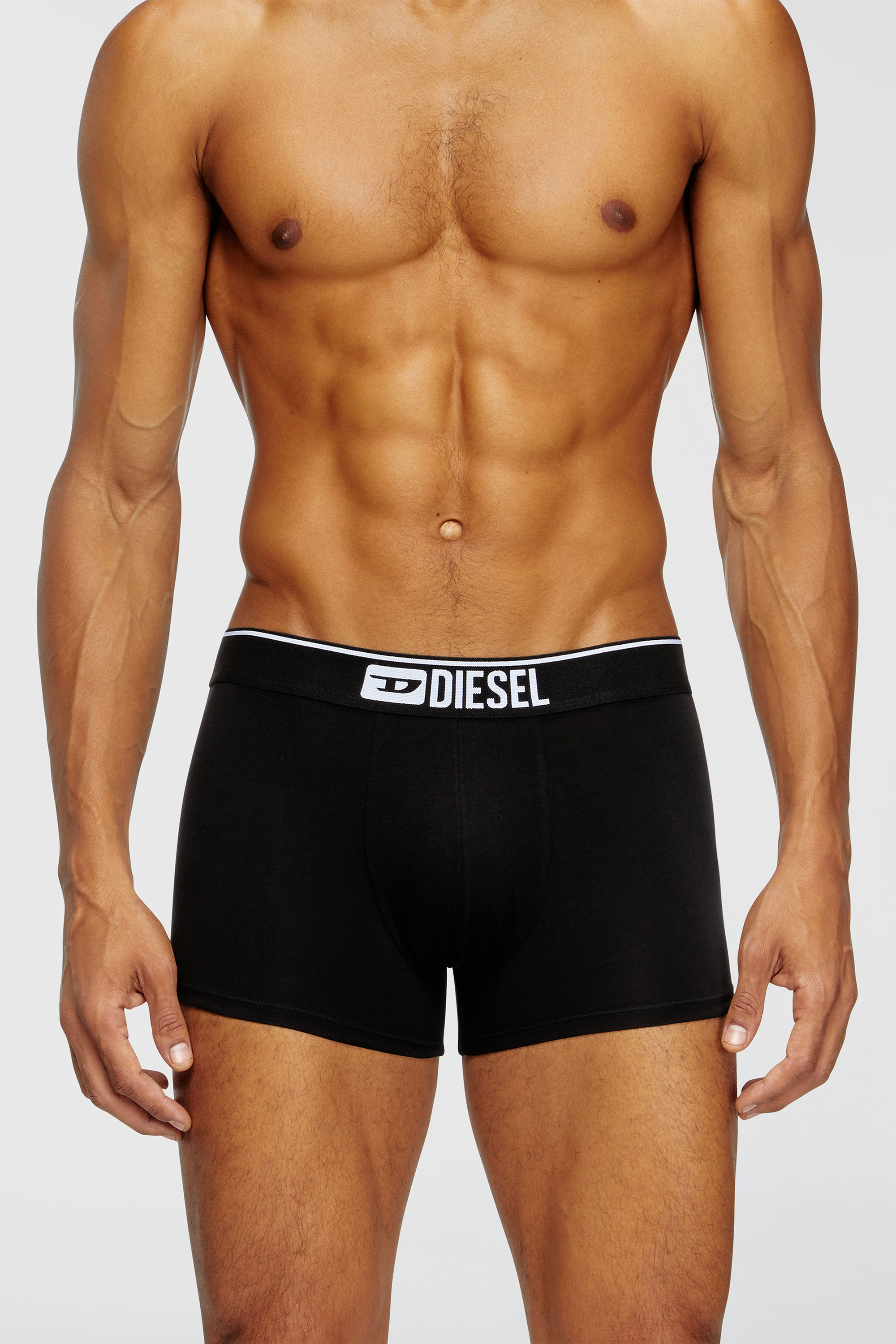 Diesel - UMBX-DAMIENTHREEPACK, Paquete de tres b&oacute;xers ajustados lisos Hombre in Negro - 3