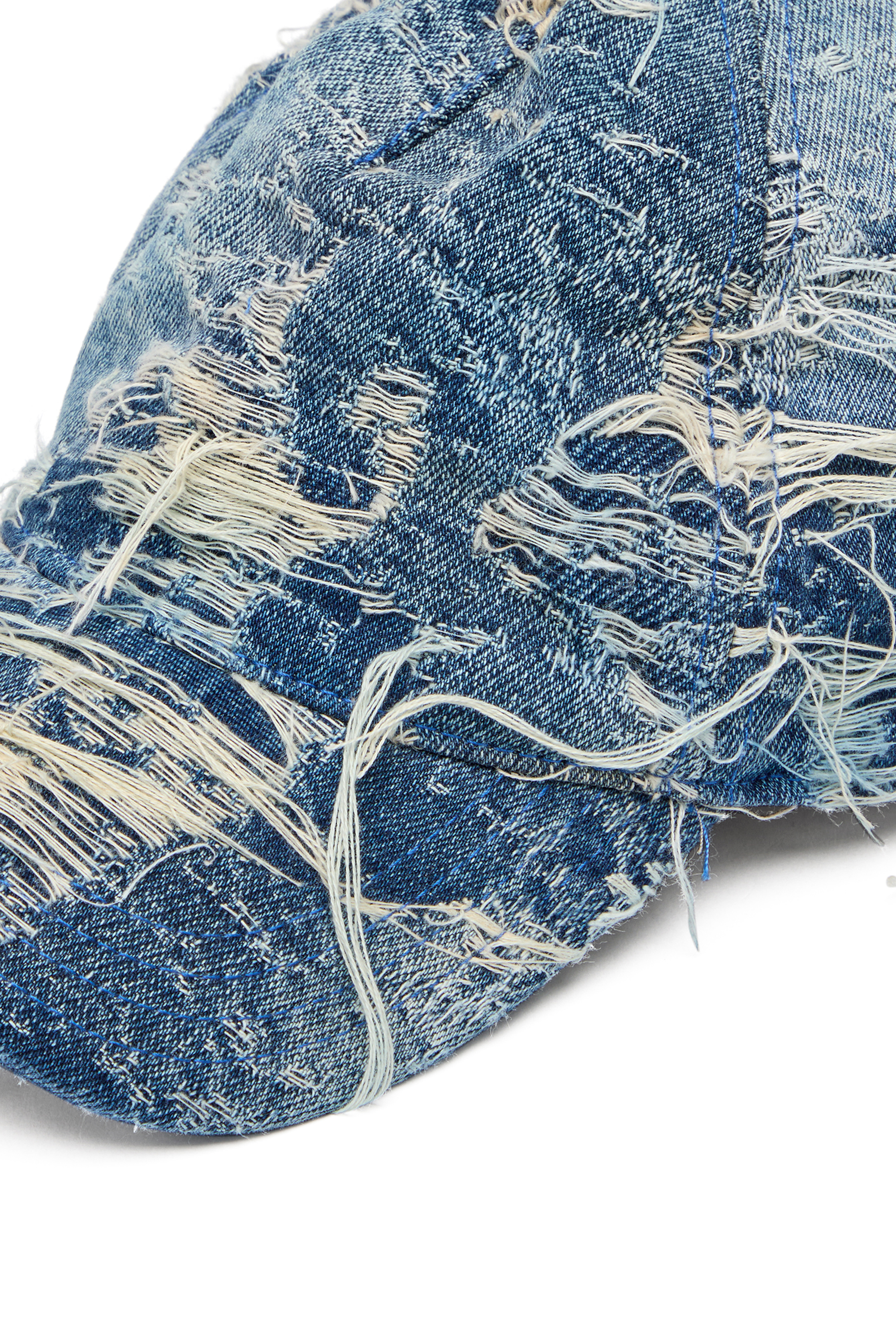 Diesel - C-ASSIDY, Gorra de béisbol en denim desgastado Hombre in Azul marino - 3