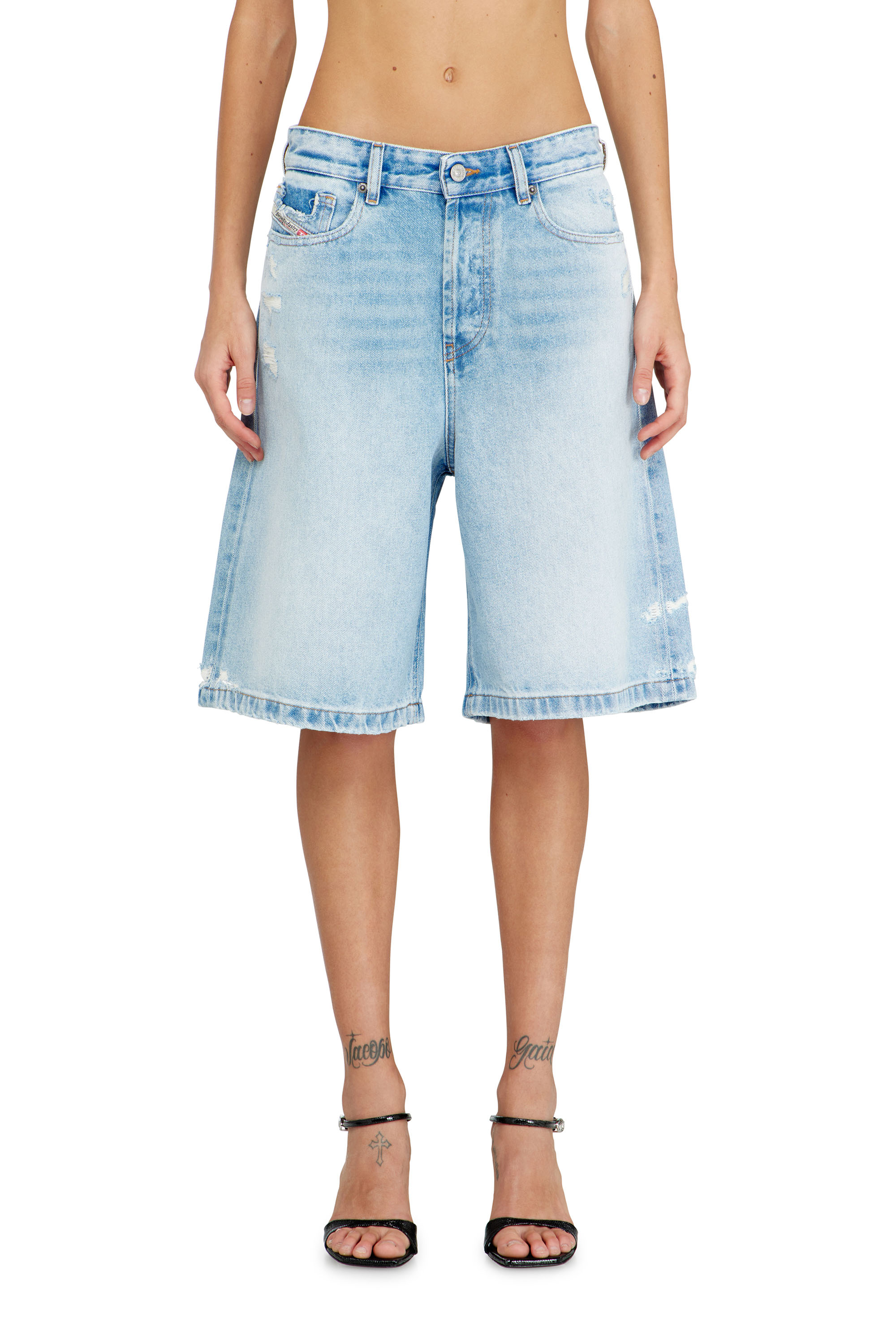 Diesel - DE-SIRE-SHORT, Shorts de denim desgastado Mujer in ToBeDefined - 1