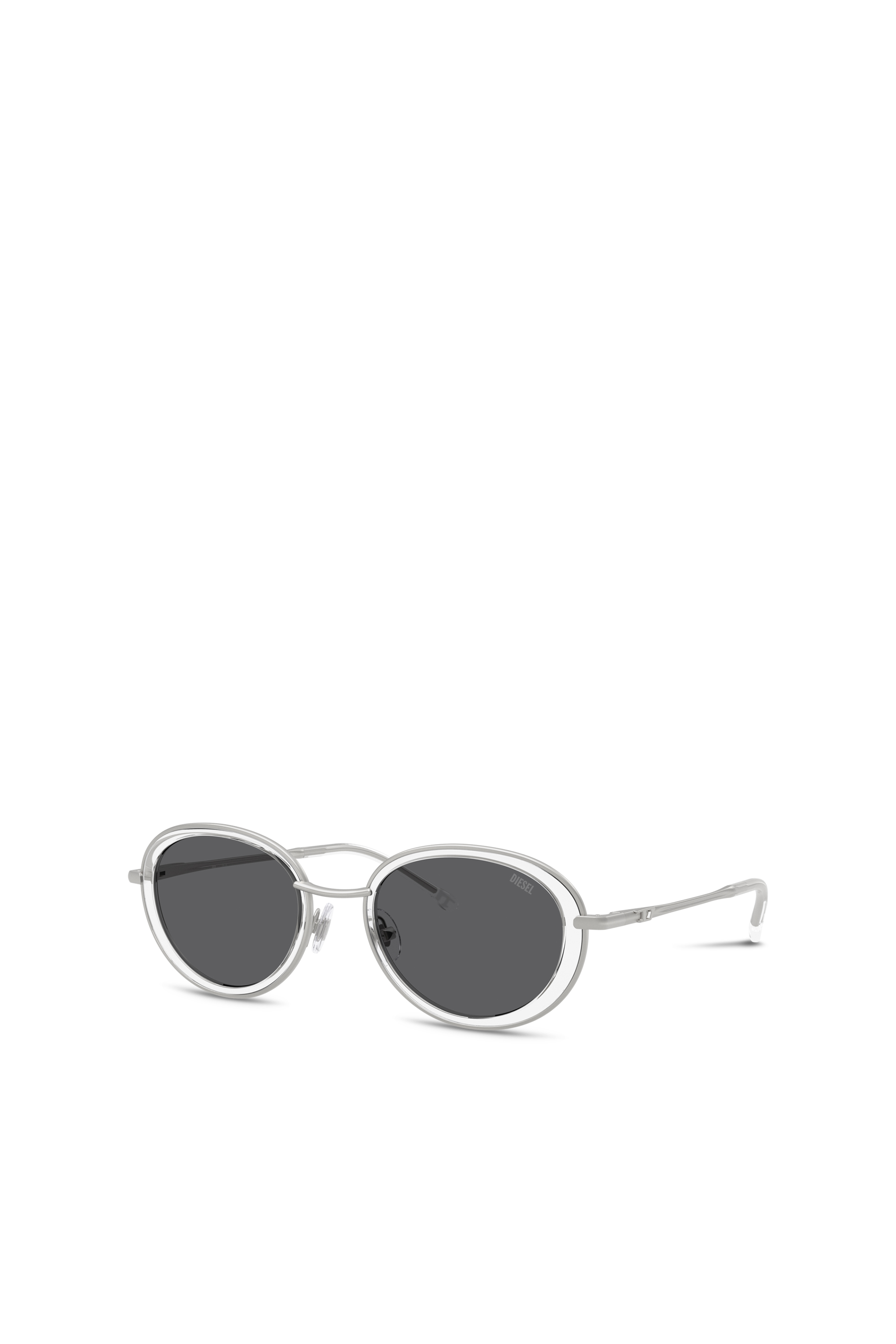 Diesel - 0DL1018, Gafas de sol ovaladas Unisex in Blanco - 4
