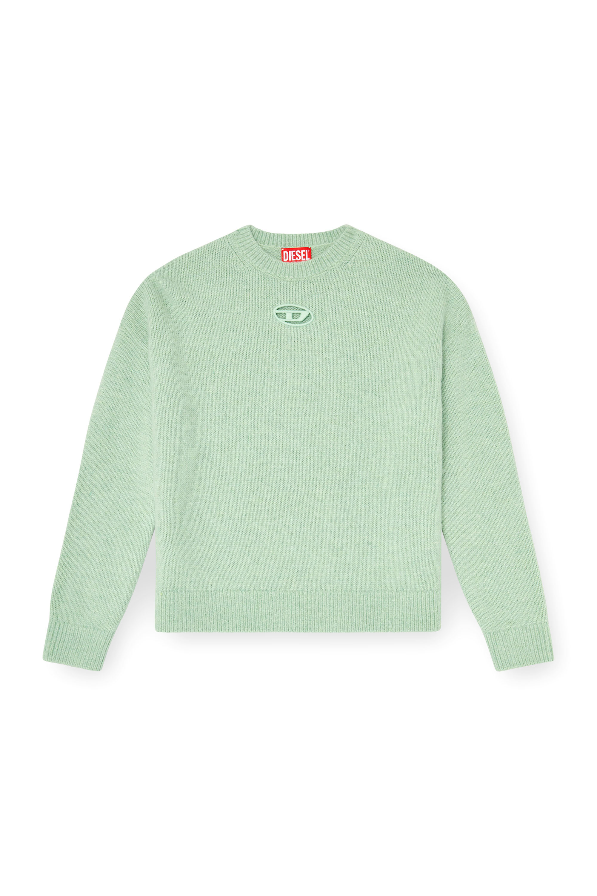 Diesel - M-AREETA, Jersey de mezcla de lana y alpaca Mujer in Verde - 3