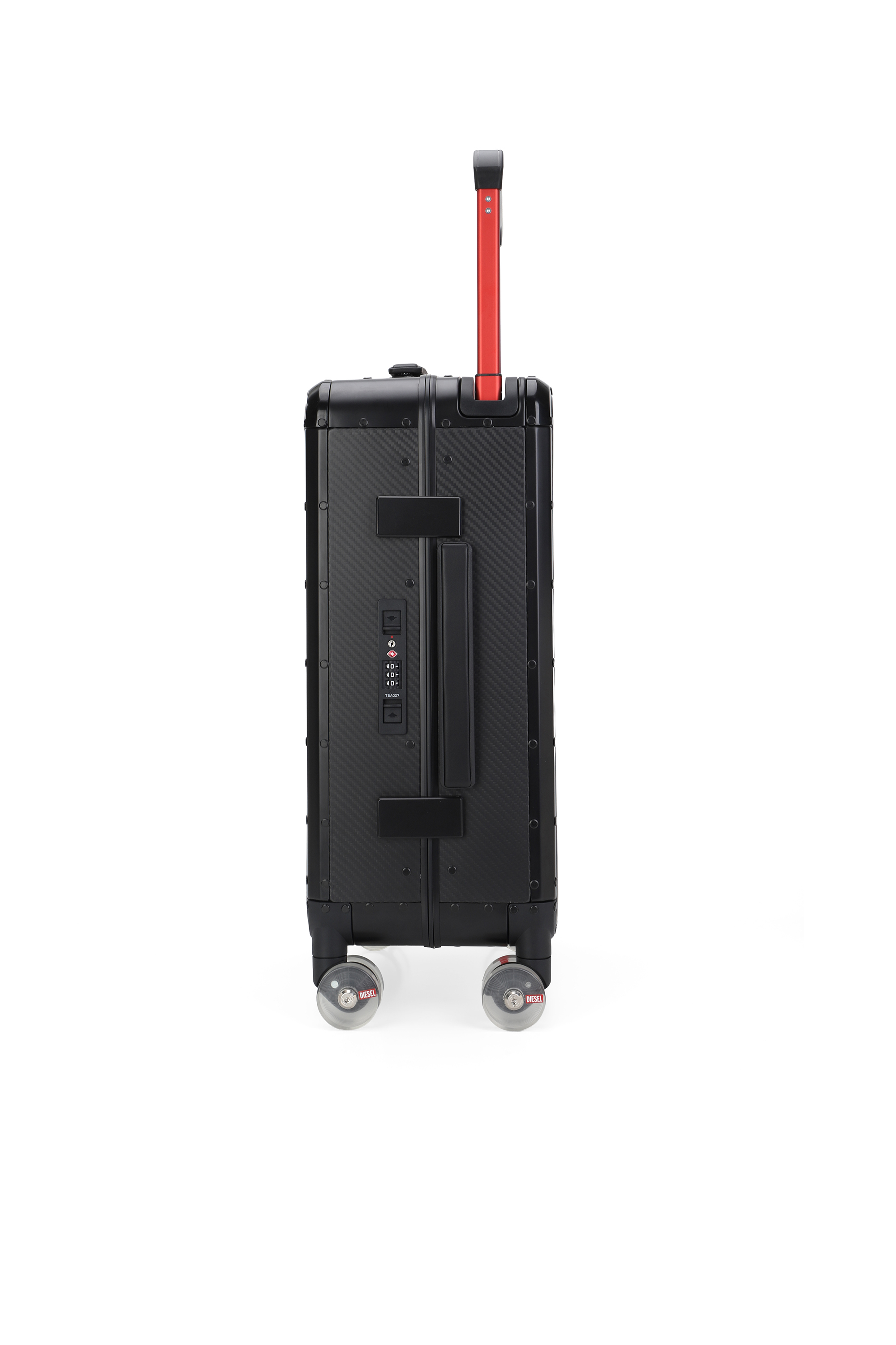 Diesel - DIESEL CARBON FIBER TROLLEY-BLACK- DSL00, Maleta de fibra de carbono tama&ntilde;o S Unisex in Negro - 4