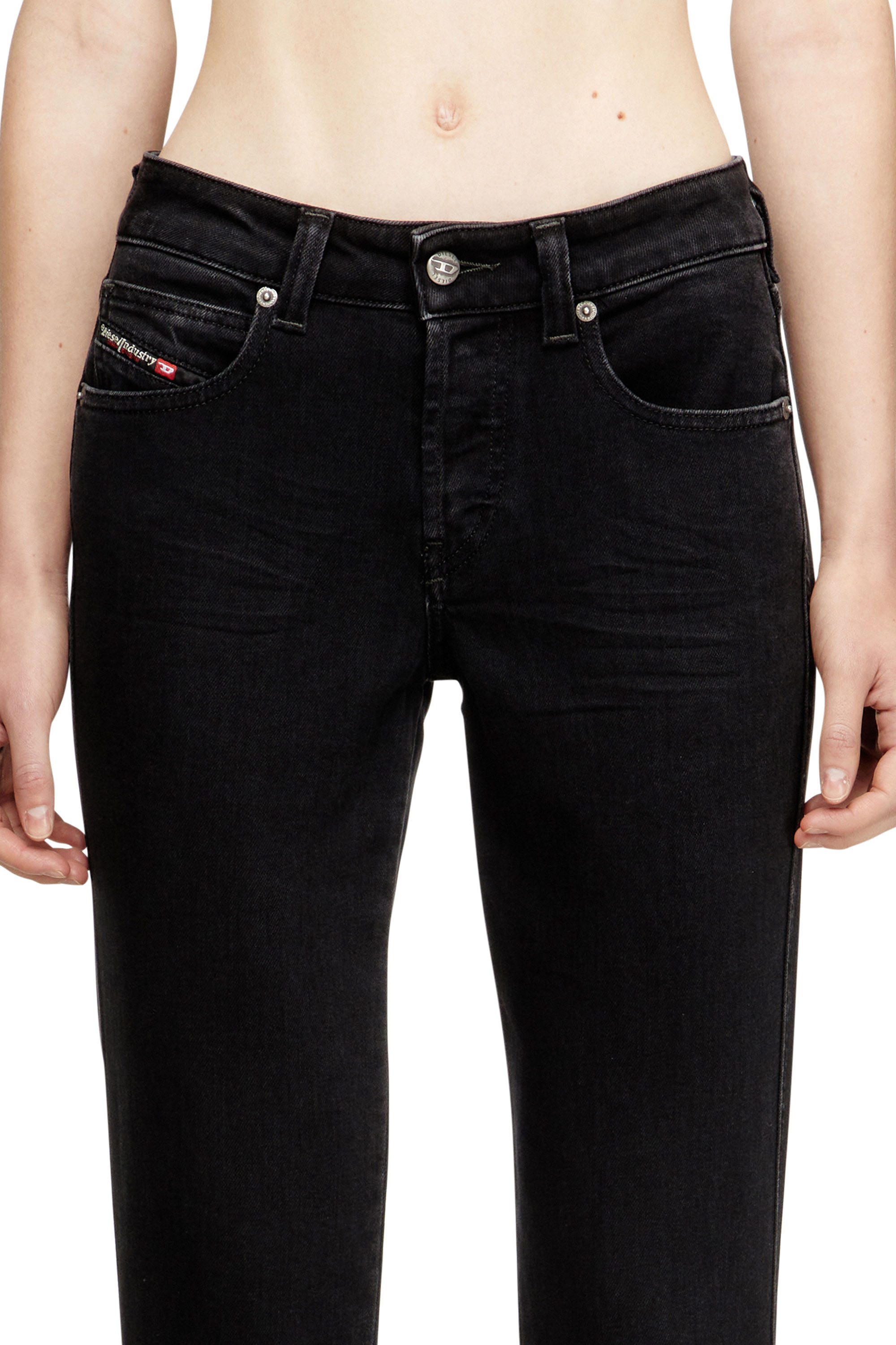 Diesel - Slim Jeans 1992 D-Jiann 09N89 Mujer, Negro/Gris oscuro - 4